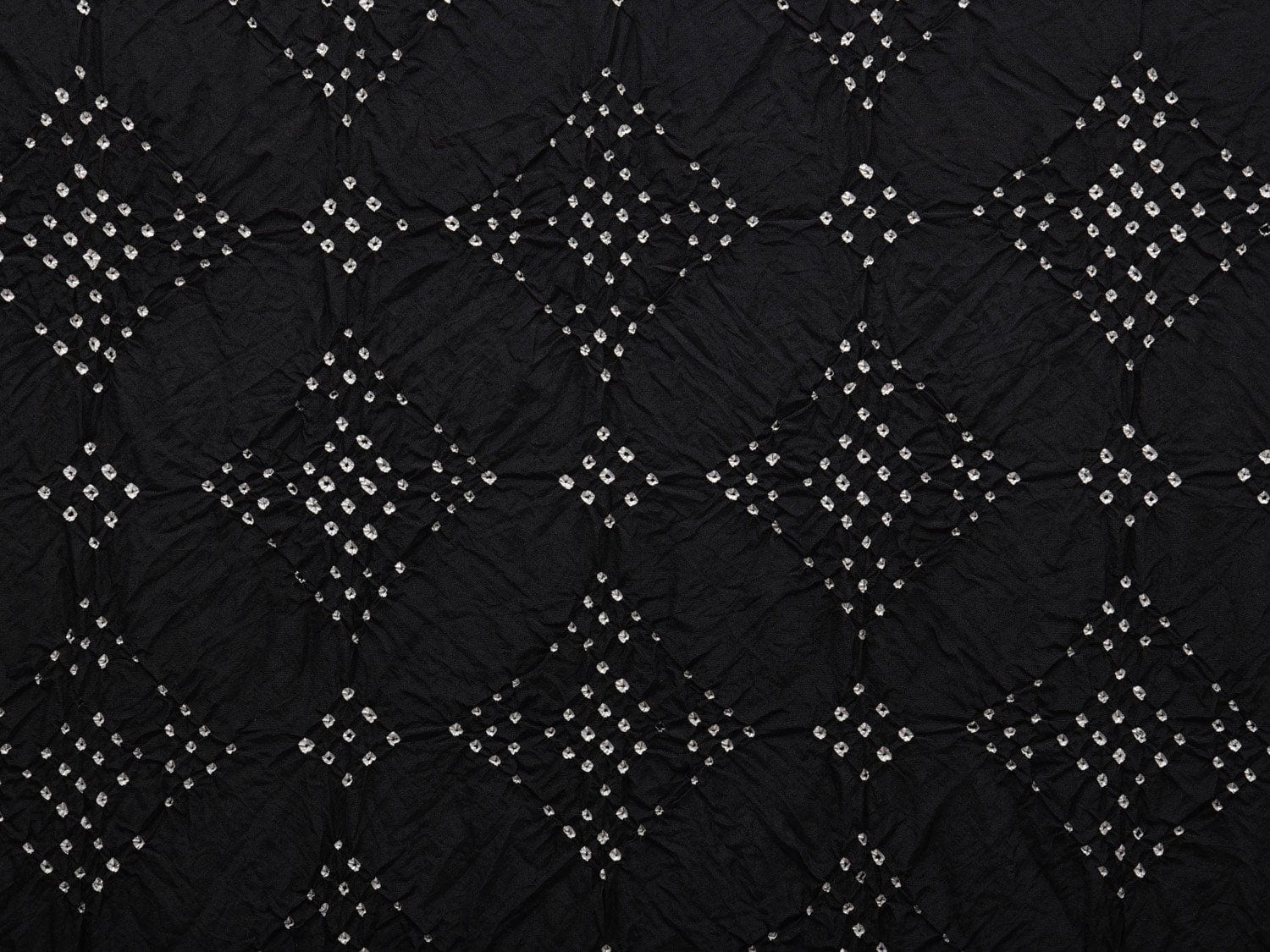 Black Bandhani Kanchipuram Silk Handloom Dupatta with Border Design ds2744