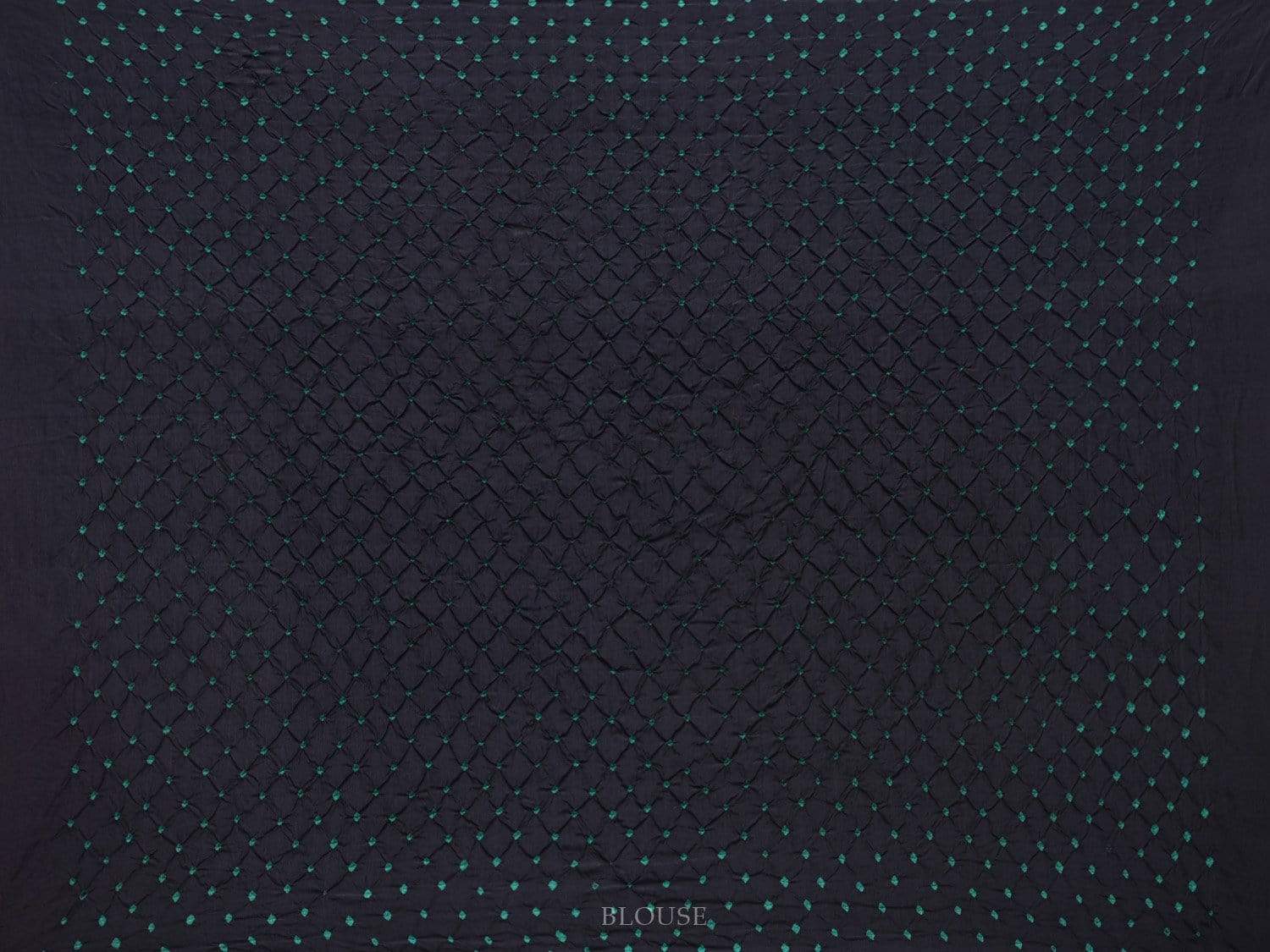 Black Bandhani Kanchipuram Silk Handloom Saree with Body Buta Design bn0226