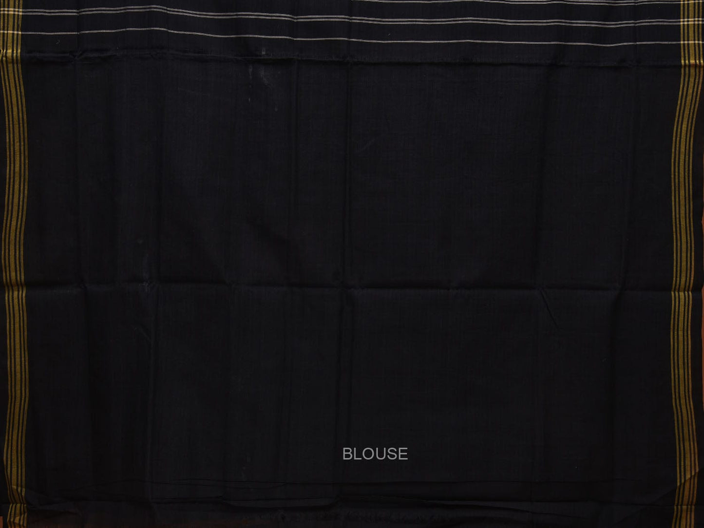 Black Ikat Cotton Handloom Saree with All Over Design i0730
