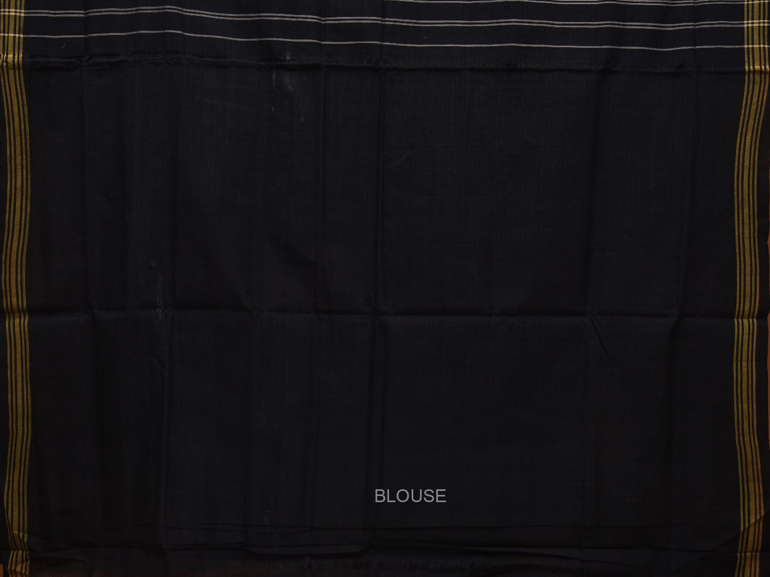Black Ikat Cotton Handloom Saree with All Over Design i0730
