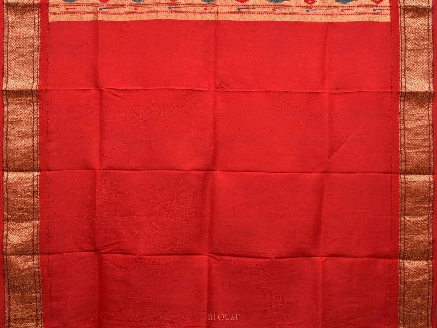 Black Kalamkari Hand Painted Paithani Silk Handloom Saree with Floral and Pallu Design KL0473