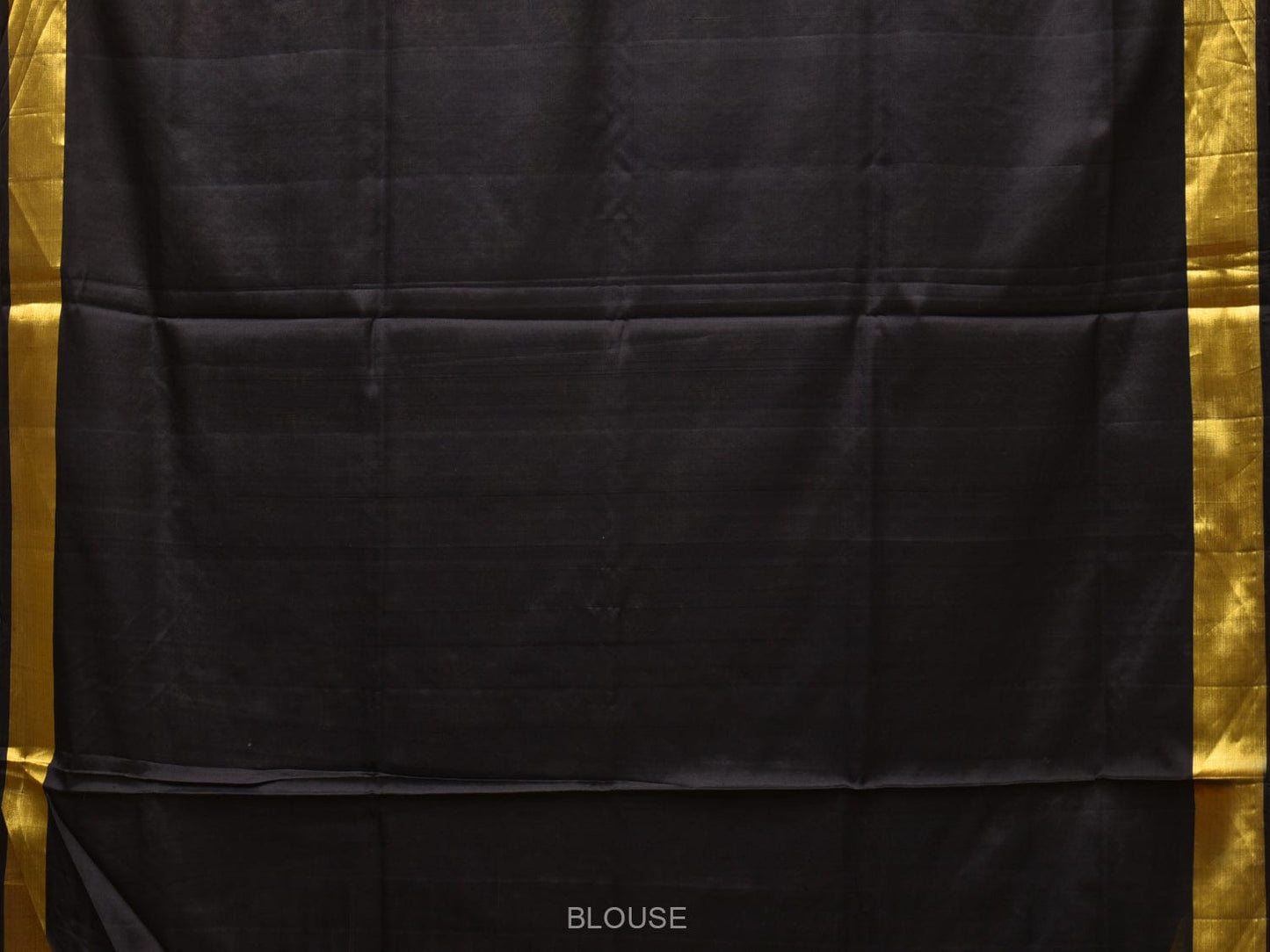 Black Kanchipuram Silk Handloom Saree with All Over Diagonal Design o0453
