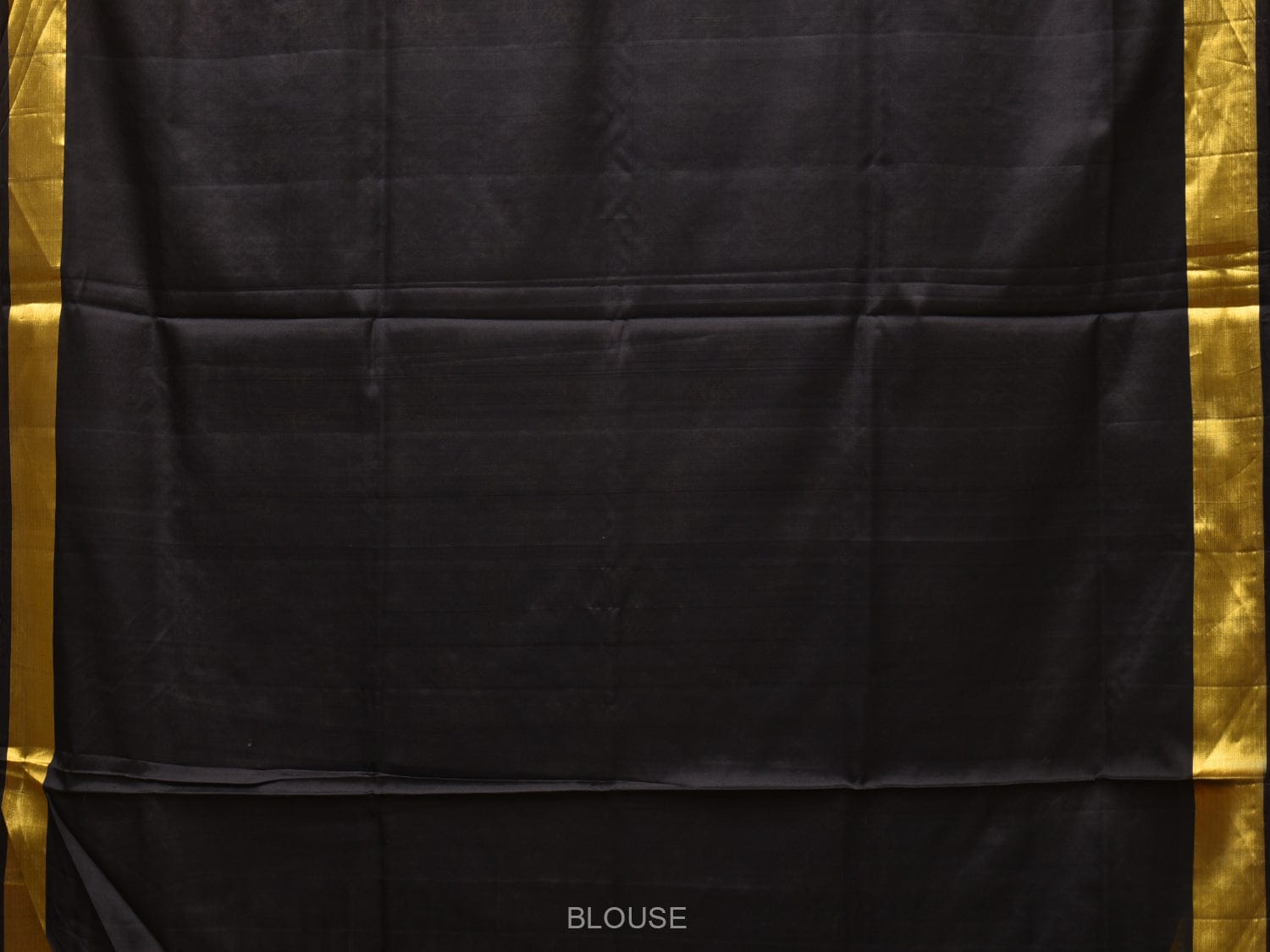 Black Kanchipuram Silk Handloom Saree with All Over Diagonal Design o0453