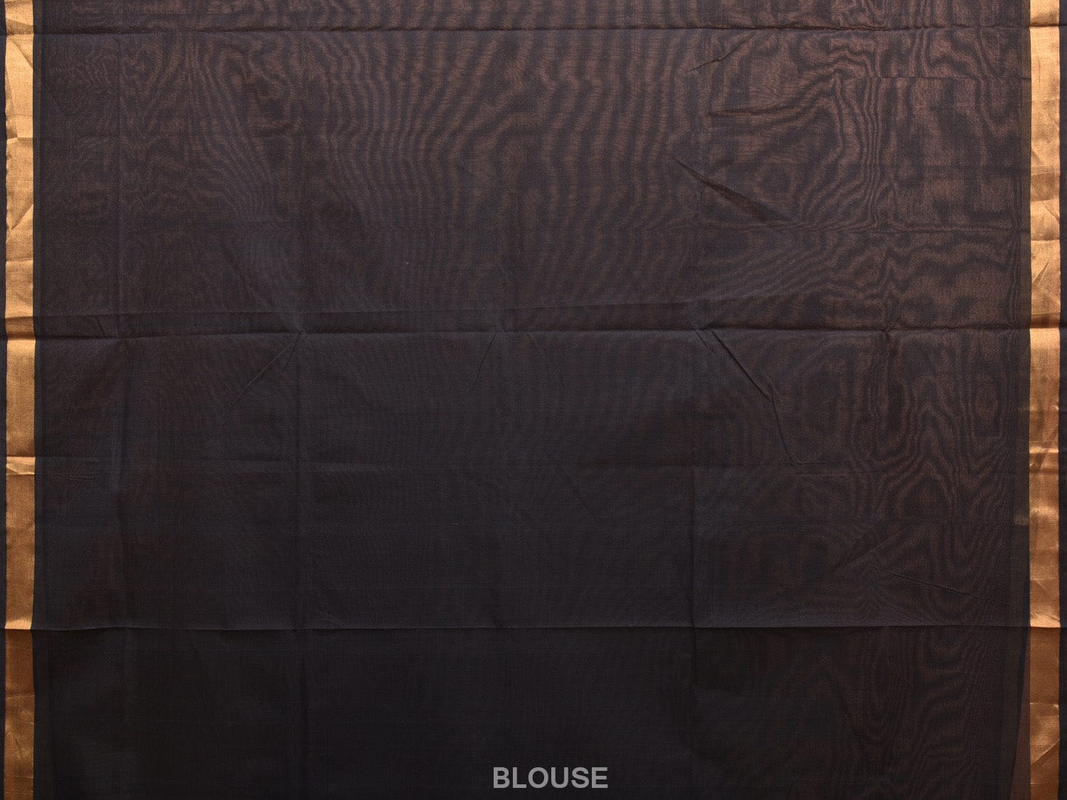 Black Khadi Cotton Handloom Saree with Floral Pallu Design kh0679