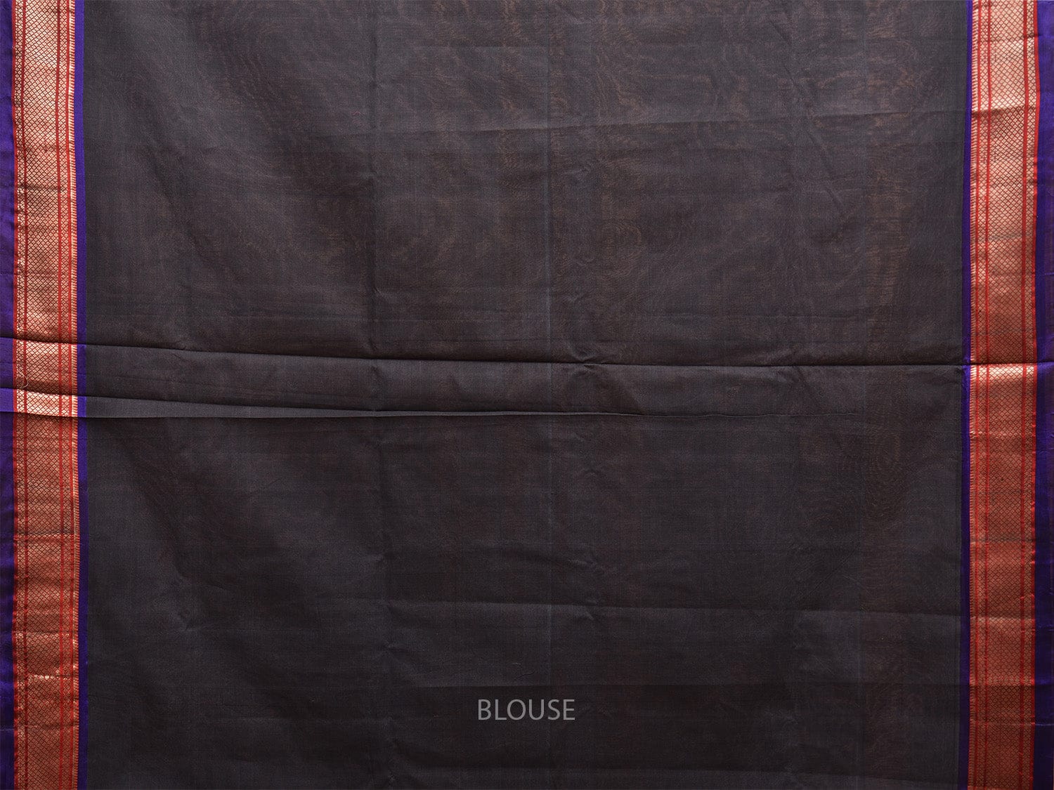 Black Paithani Cotton Handloom Saree with Single Pallu Design p0495