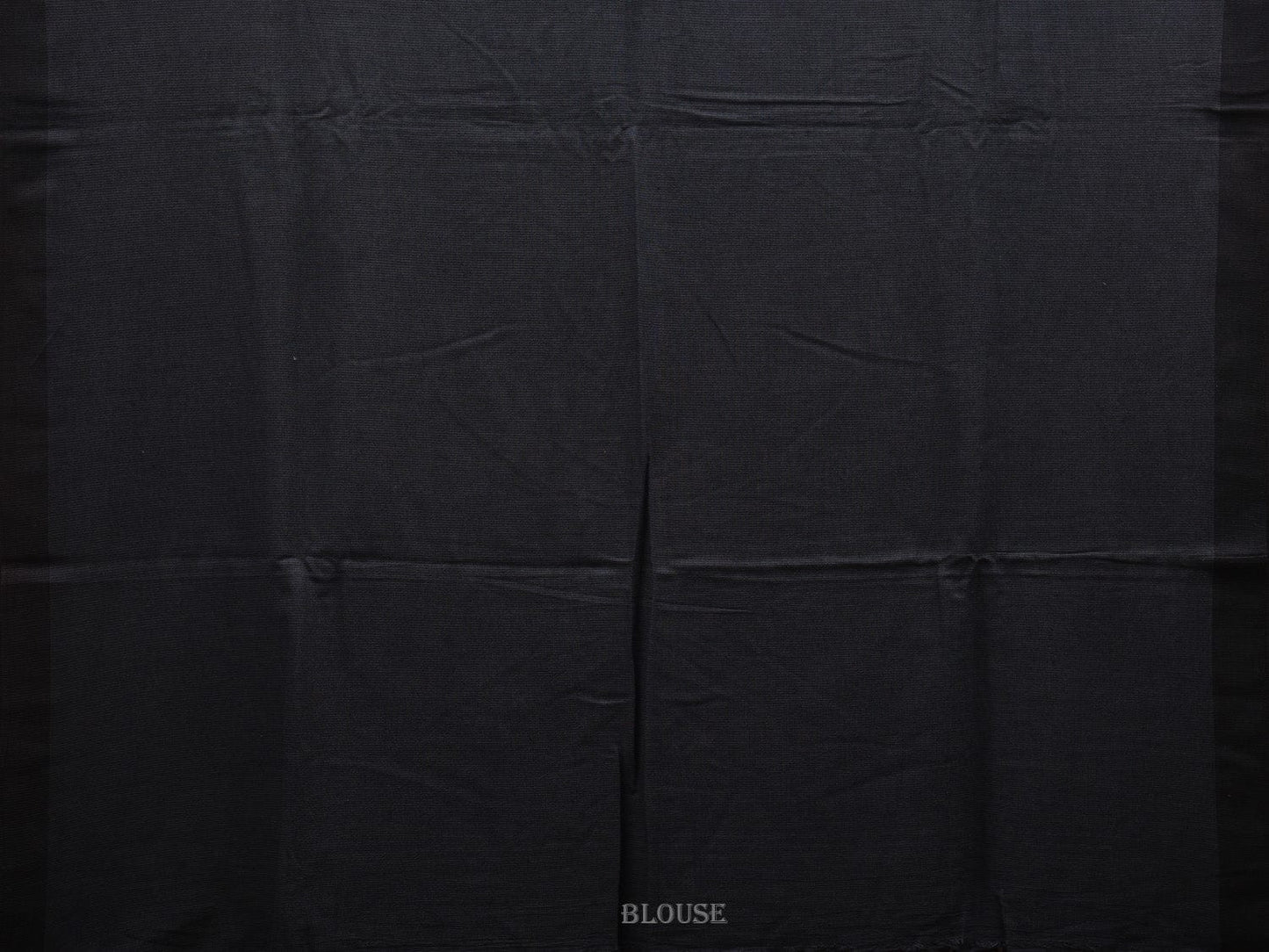 Black Printed Cotton Handloom Saree with Mango Buta and Pallu Design o0313