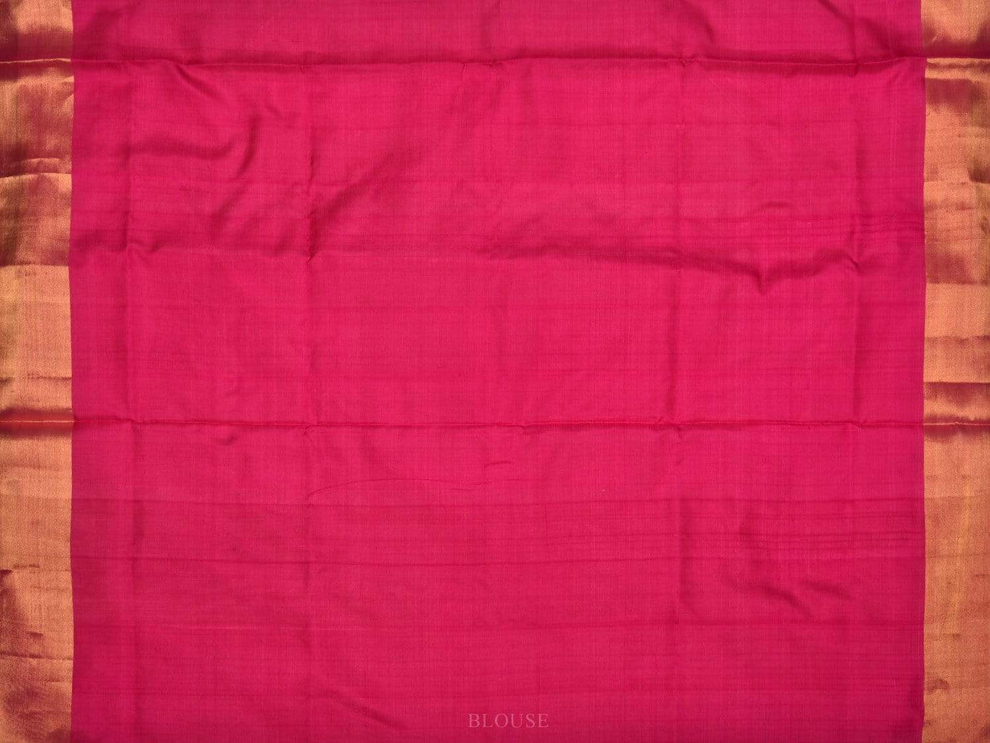 Blue and Pink Uppada Silk Handloom Saree with Peacocks Pallu Design u1790