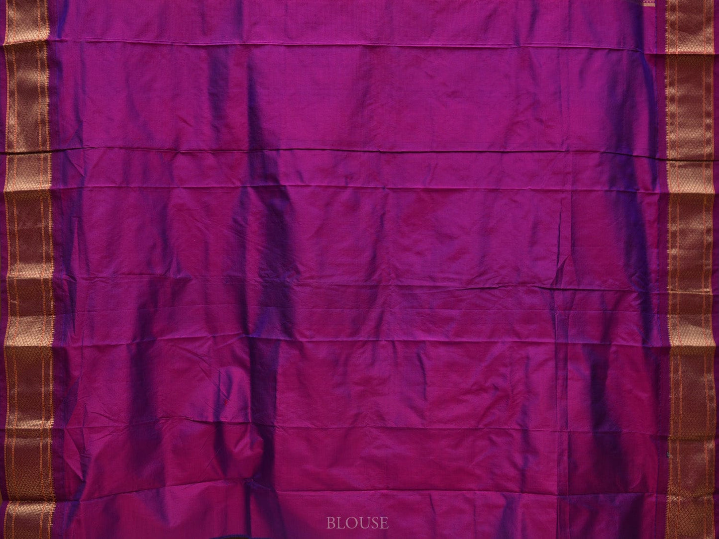 Blue and Purple Paithani Silk Handloom Saree with Pallu Design p0452