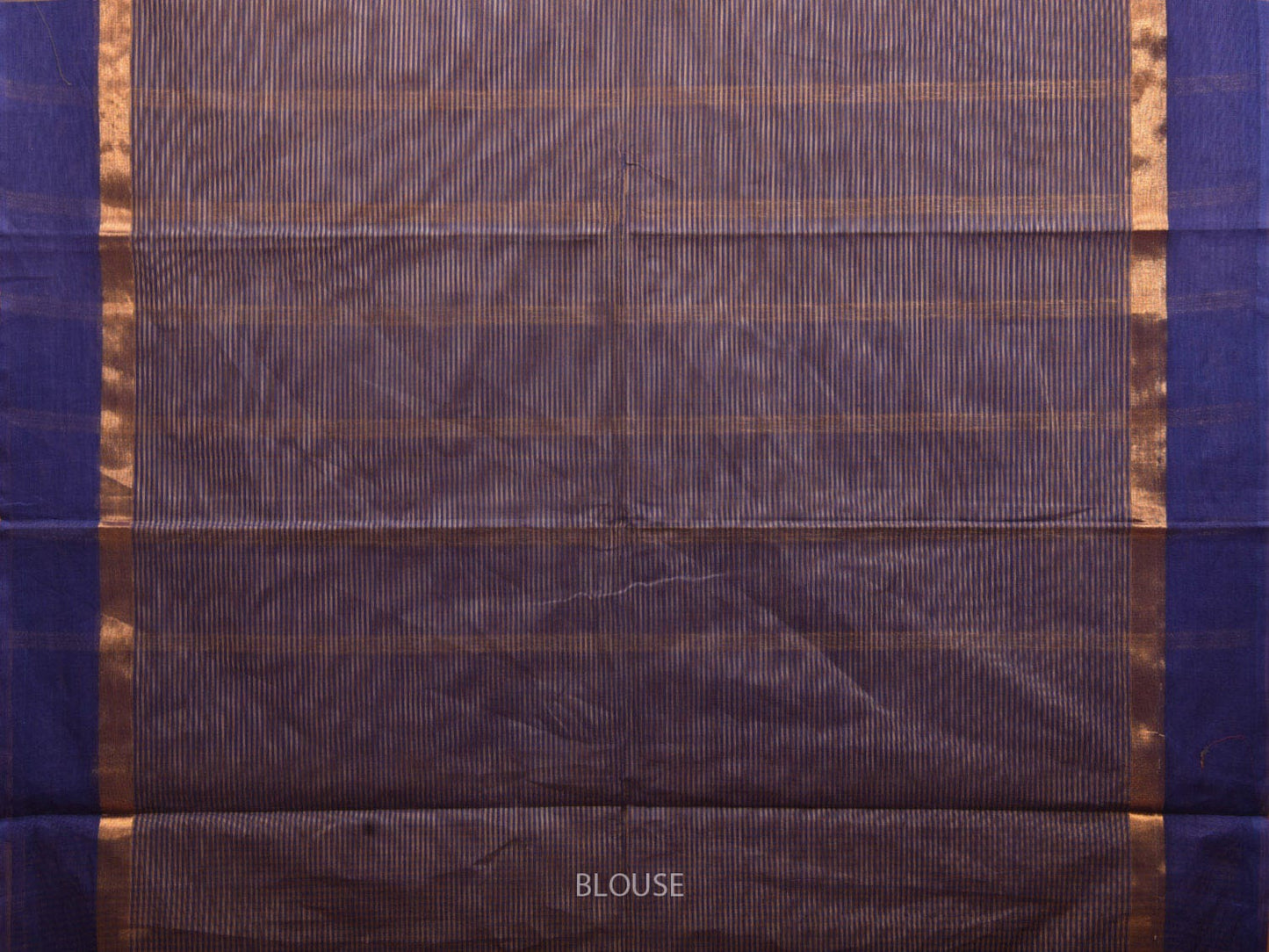 Blue and Yellow Kanchipuram Cotton Saree with Small Checks Design k0607