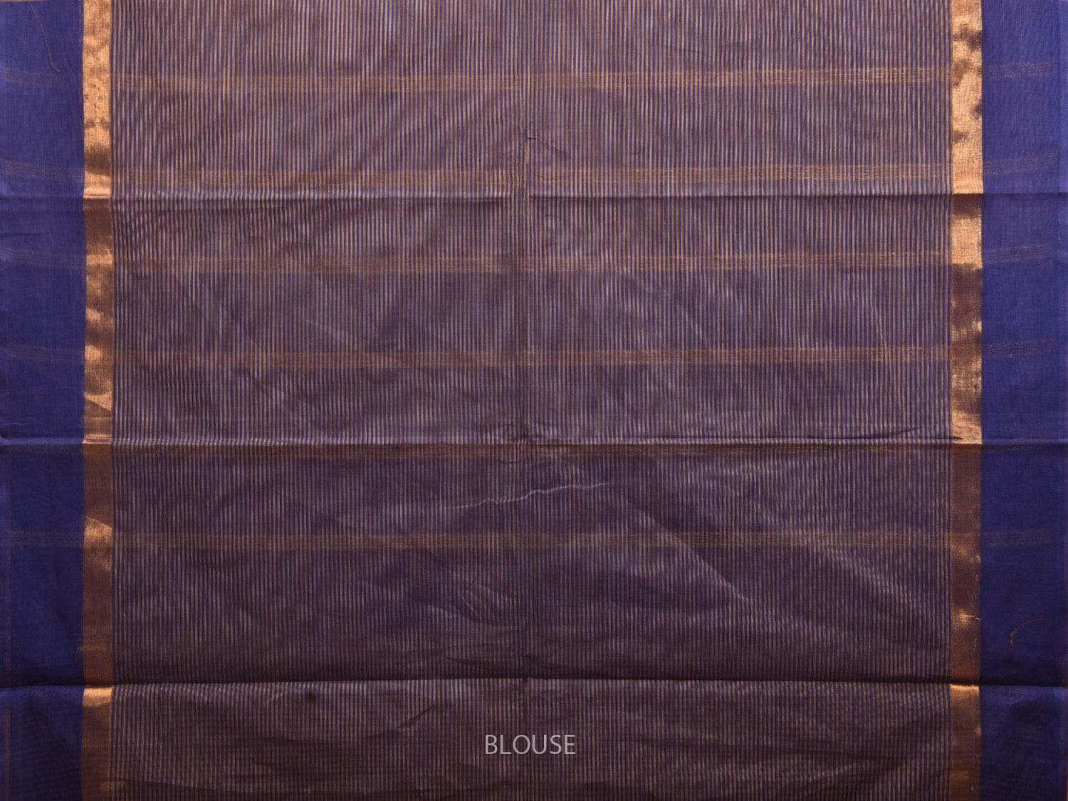 Blue and Yellow Kanchipuram Cotton Saree with Small Checks Design k0607