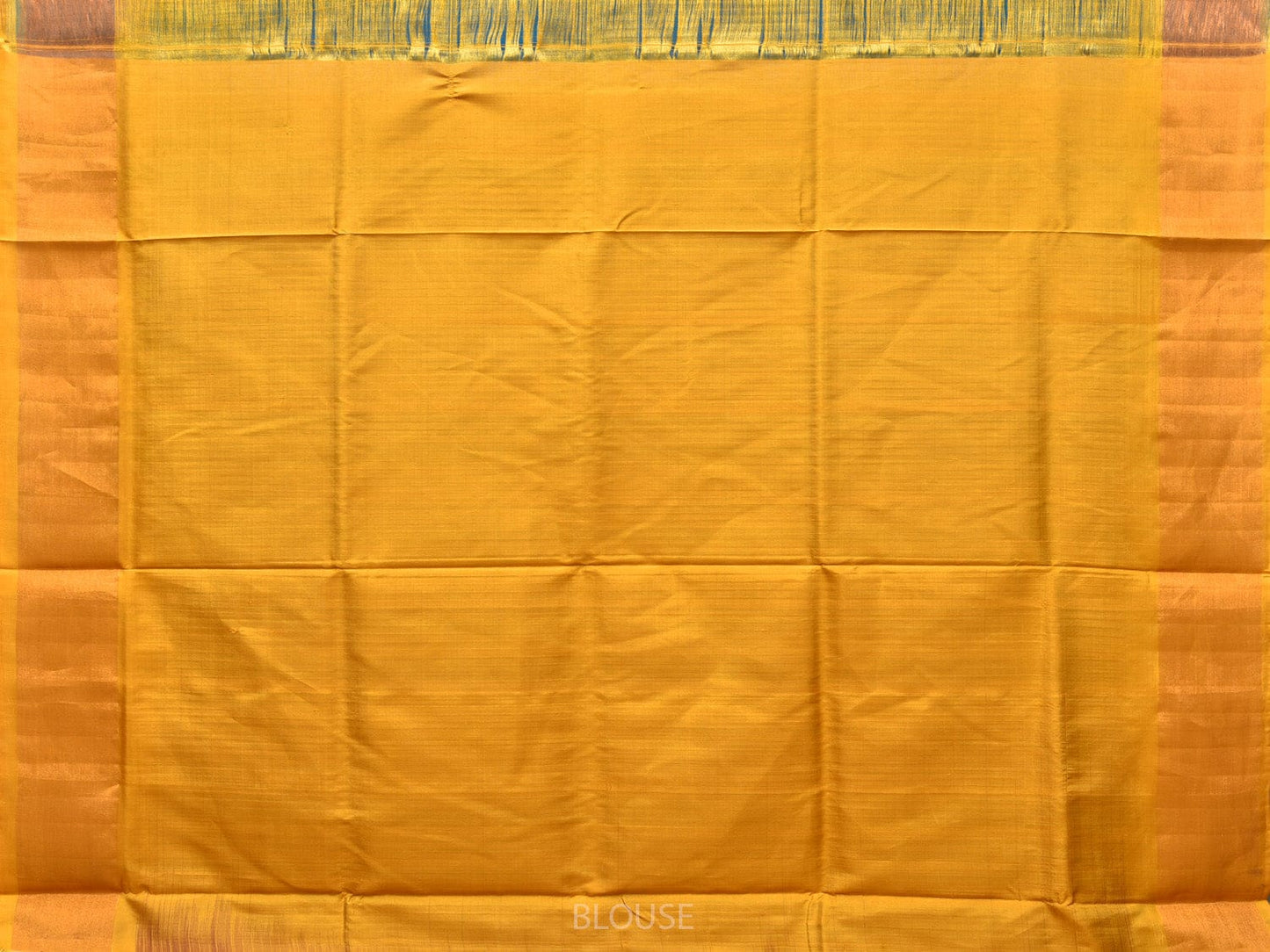 Blue and Yellow Uppada Silk Handloom Saree with Checks Design u2075