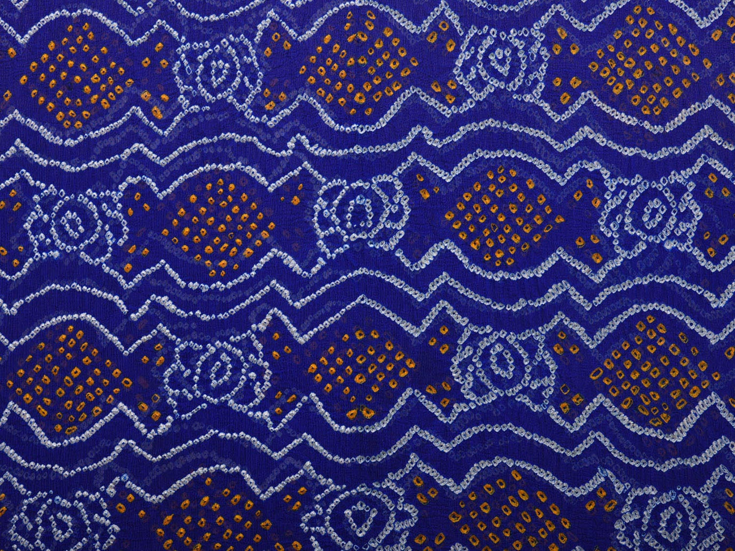 Blue Bandhani Banaras Georgette Dupatta with Border Design ds3082