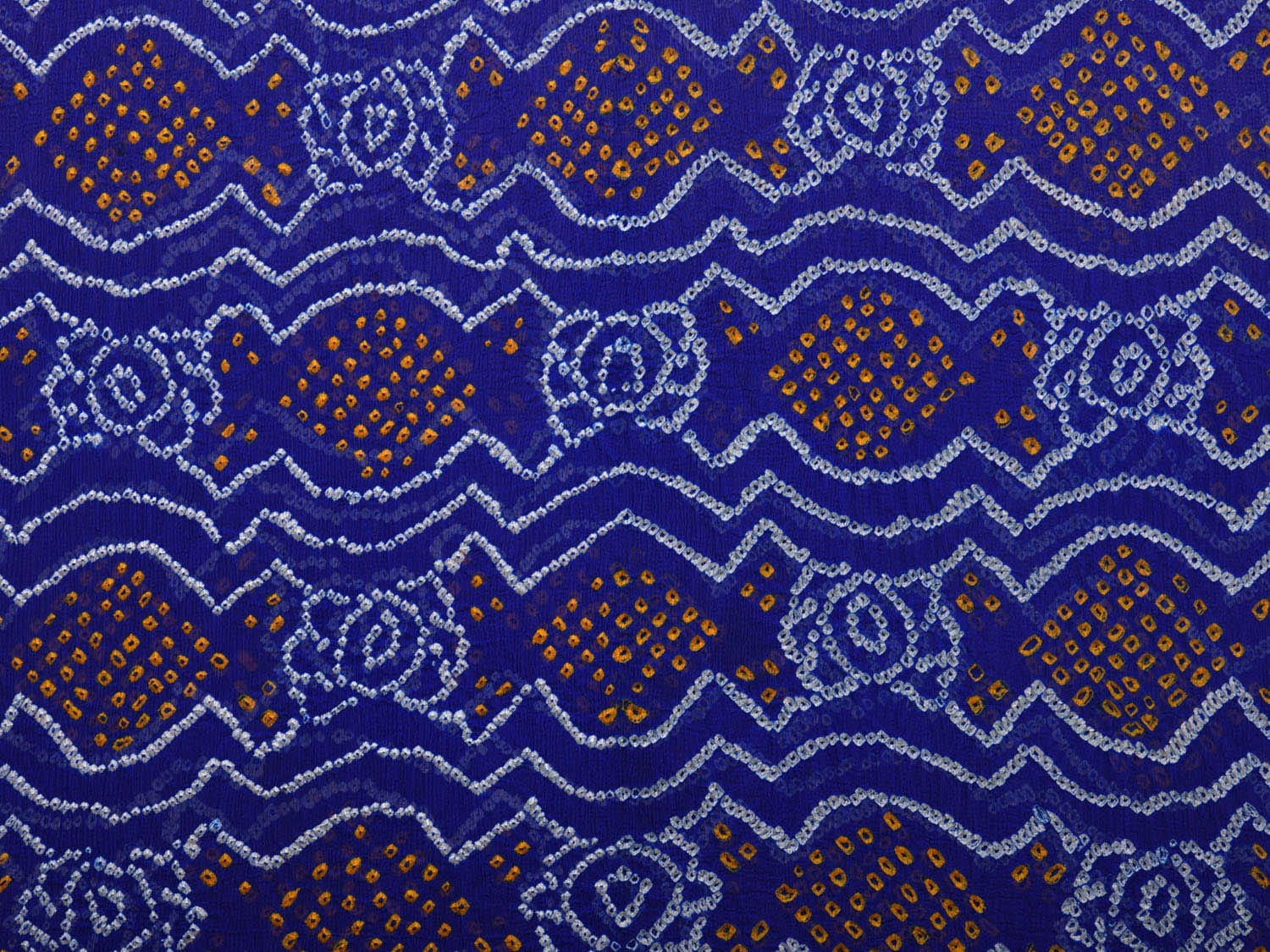 Blue Bandhani Banaras Georgette Dupatta with Border Design ds3082