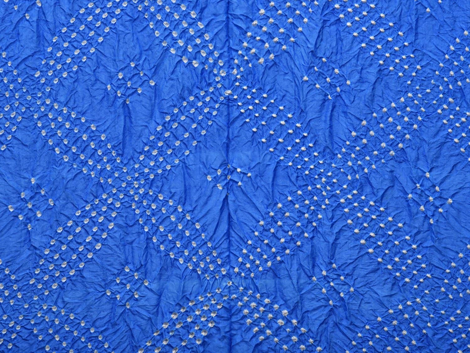 Blue Bandhani Kanchipuram Silk Handloom Dupatta with Border Design ds3083
