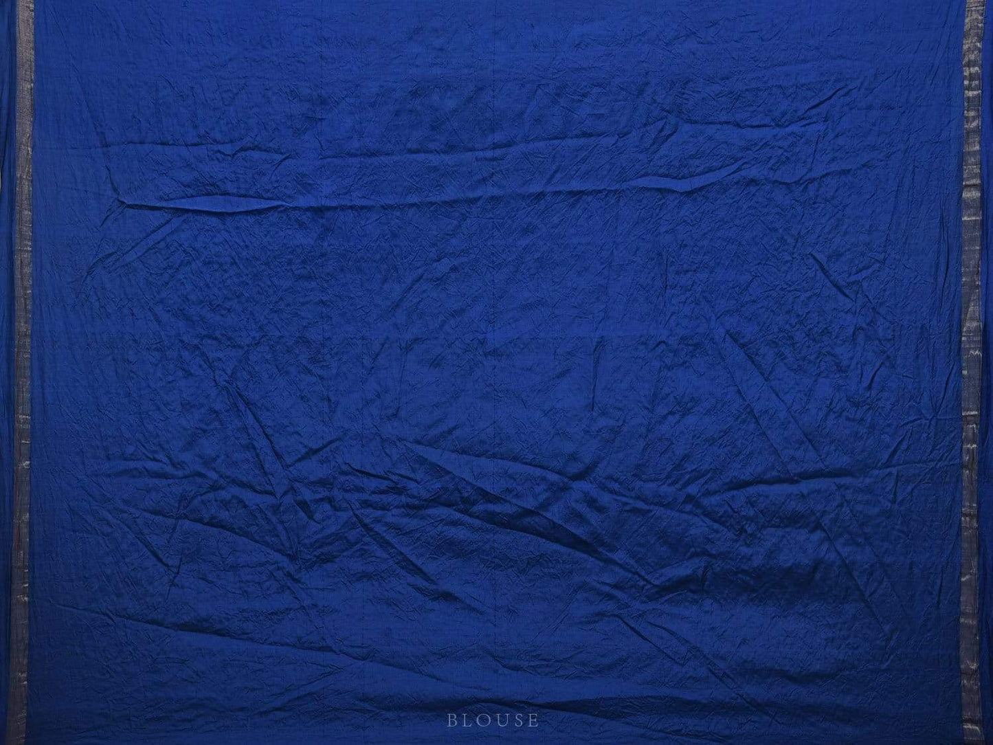 Blue Bandhani Kanchipuram Silk Handloom Saree with Middle Brocade Design bn0158