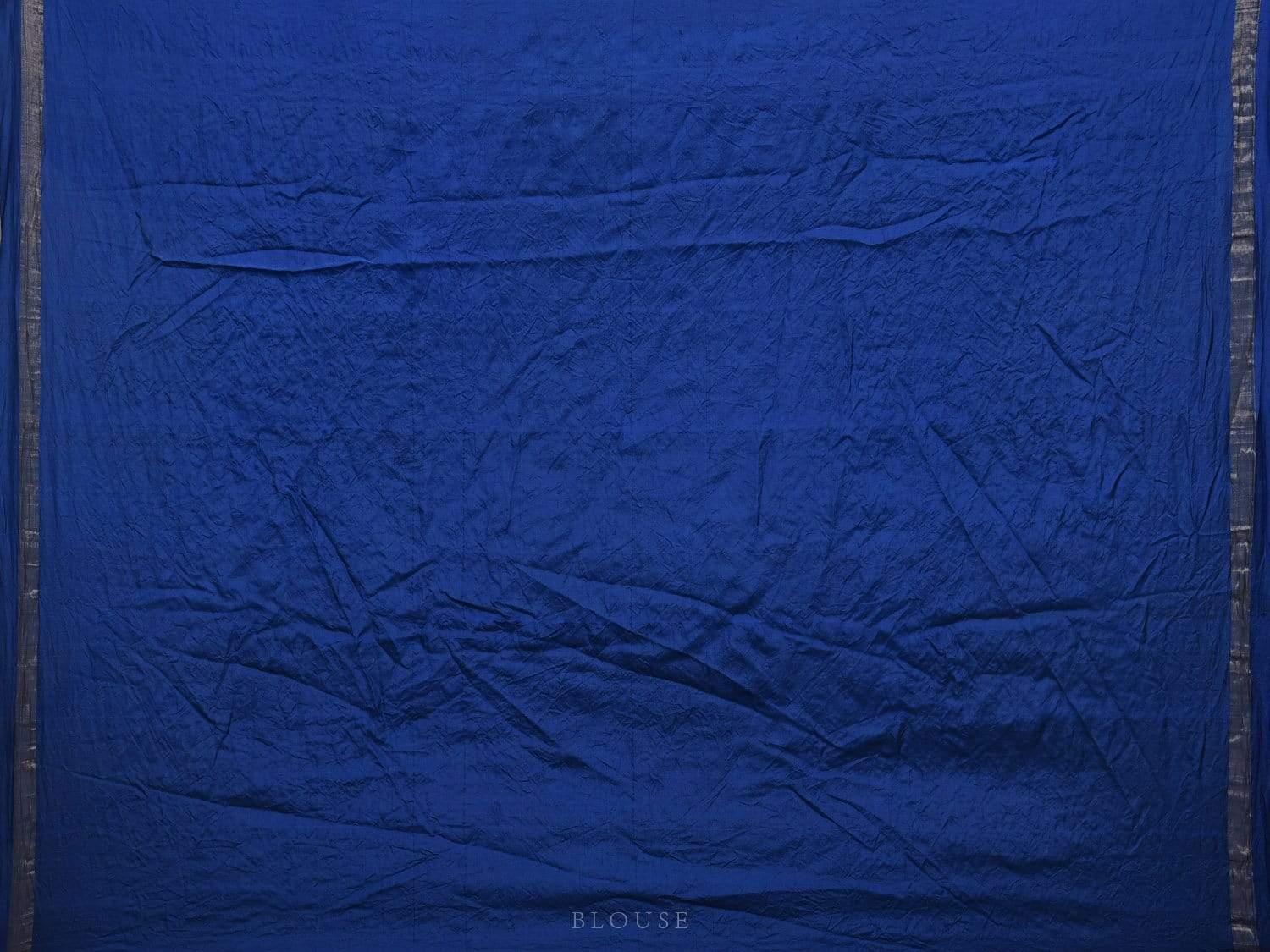 Blue Bandhani Kanchipuram Silk Handloom Saree with Middle Brocade Design bn0158