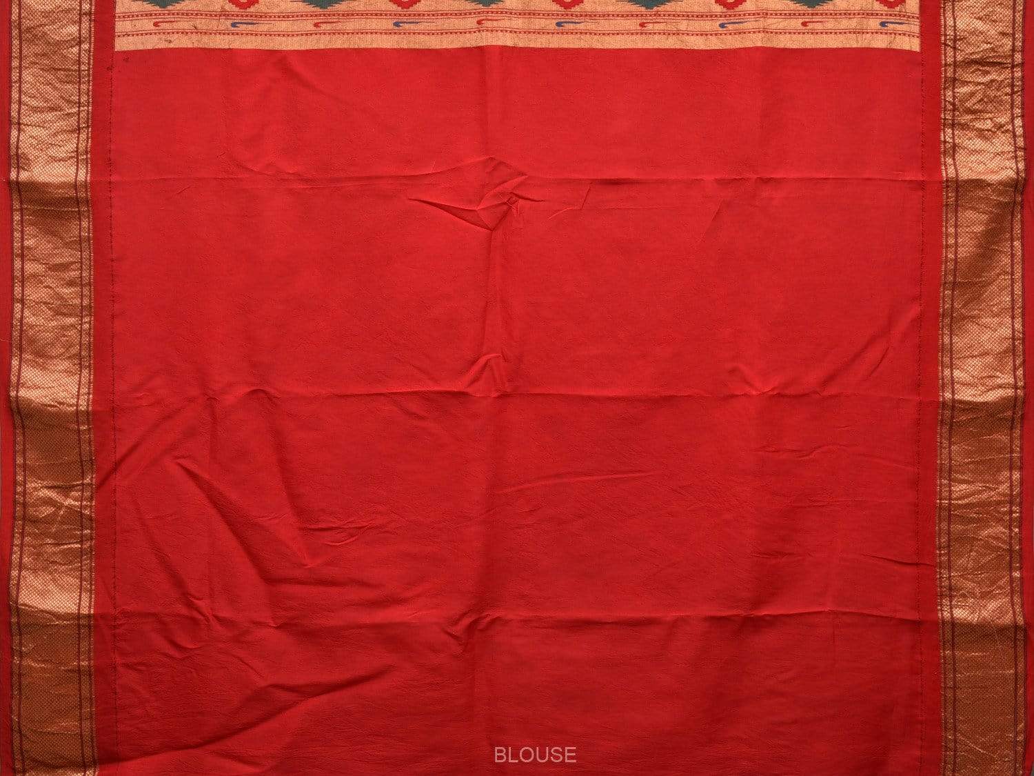 Blue Kalamkari Hand Painted Paithani Silk Handloom Saree with Floral and Pallu Design KL0476