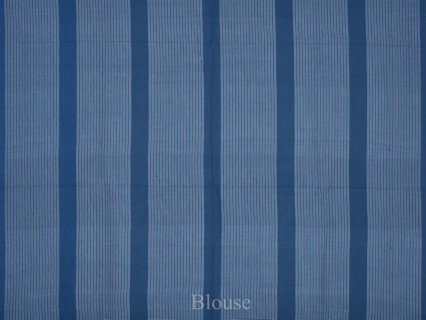 Blue Organic Cotton Handloom Saree with Small Checks Design o0129