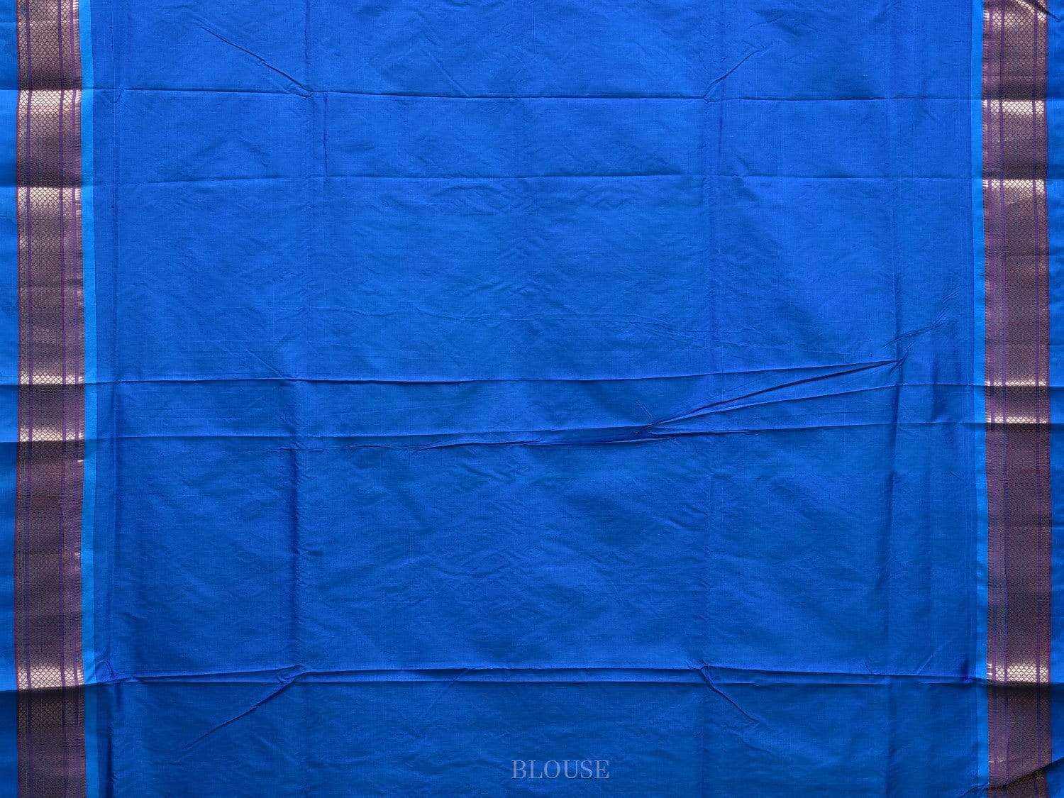 Blue Paithani Silk Handloom Saree with Double Pallu Design p0399