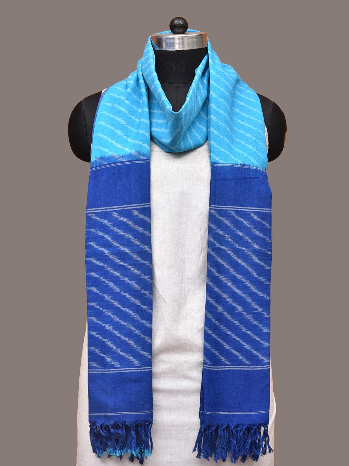 Blue Pochampally Ikat Handloom Dupatta ds1224