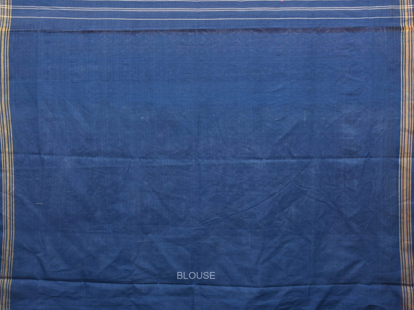 Blue Pochampally Single Ikat Cotton Handloom Saree with All Over Design i0748