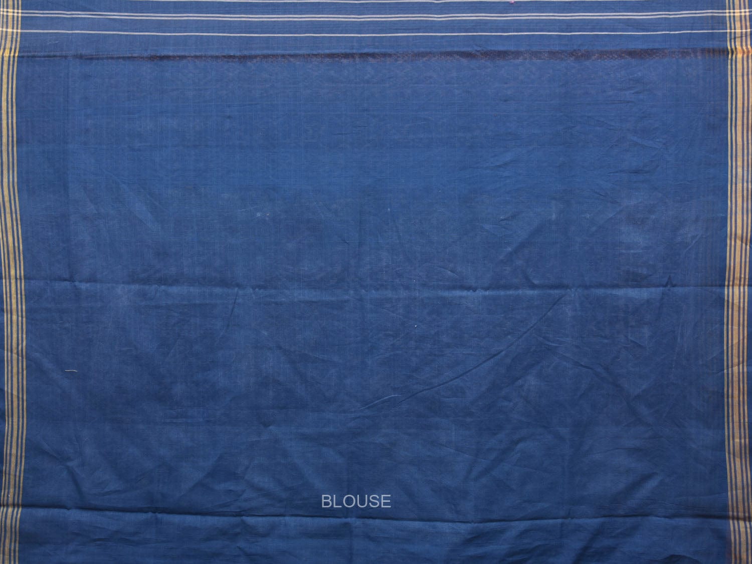 Blue Pochampally Single Ikat Cotton Handloom Saree with All Over Design i0748