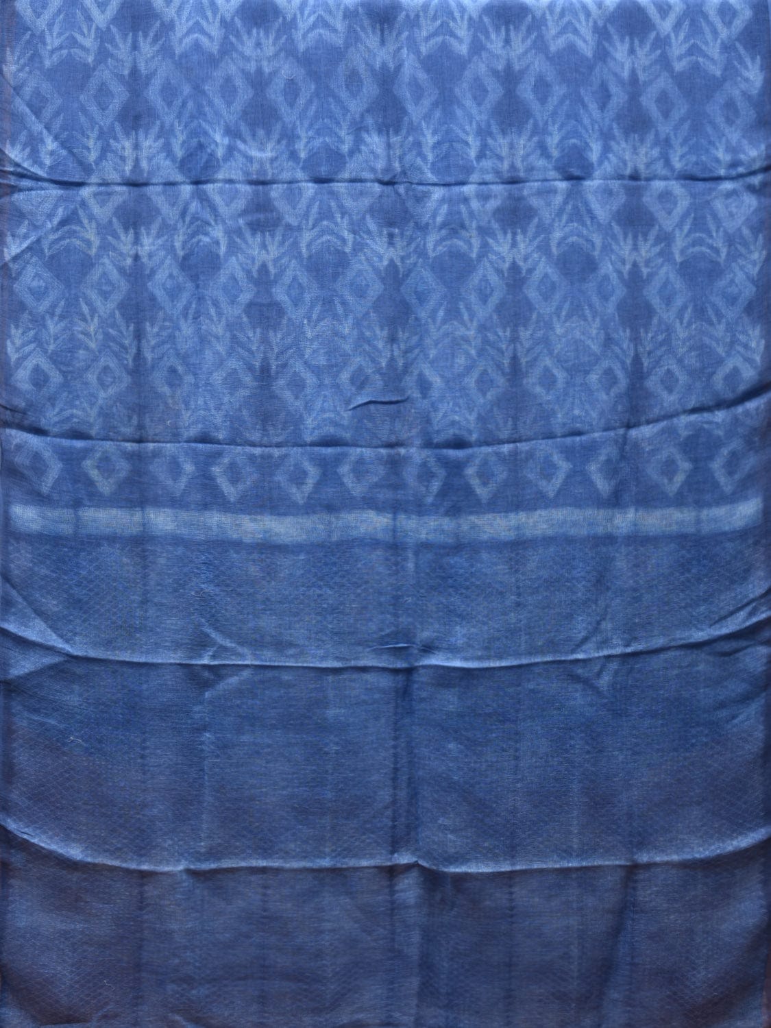 Blue Shibori Linen Saree with All Over and Pallu Design o0312