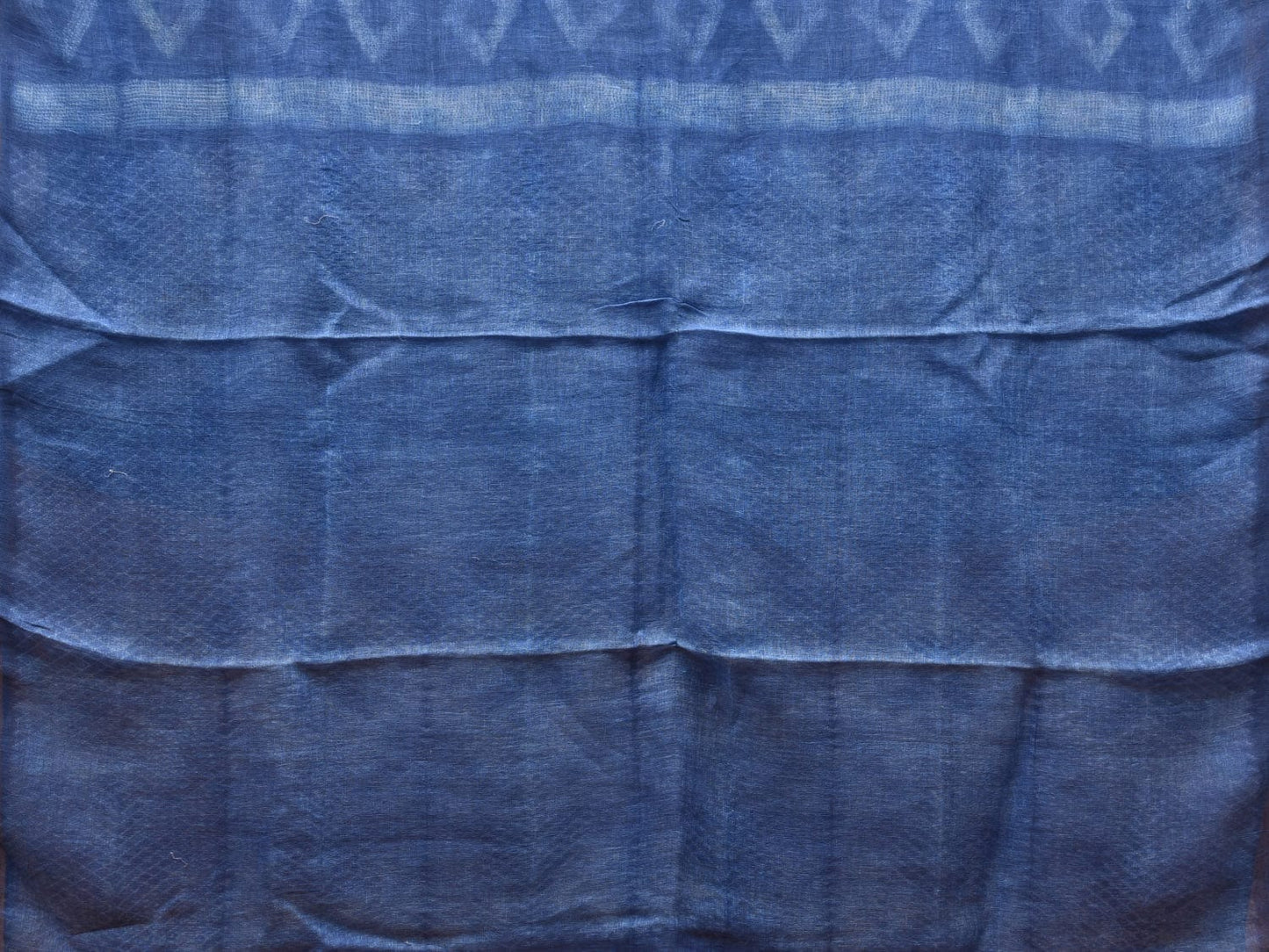 Blue Shibori Linen Saree with All Over and Pallu Design o0312