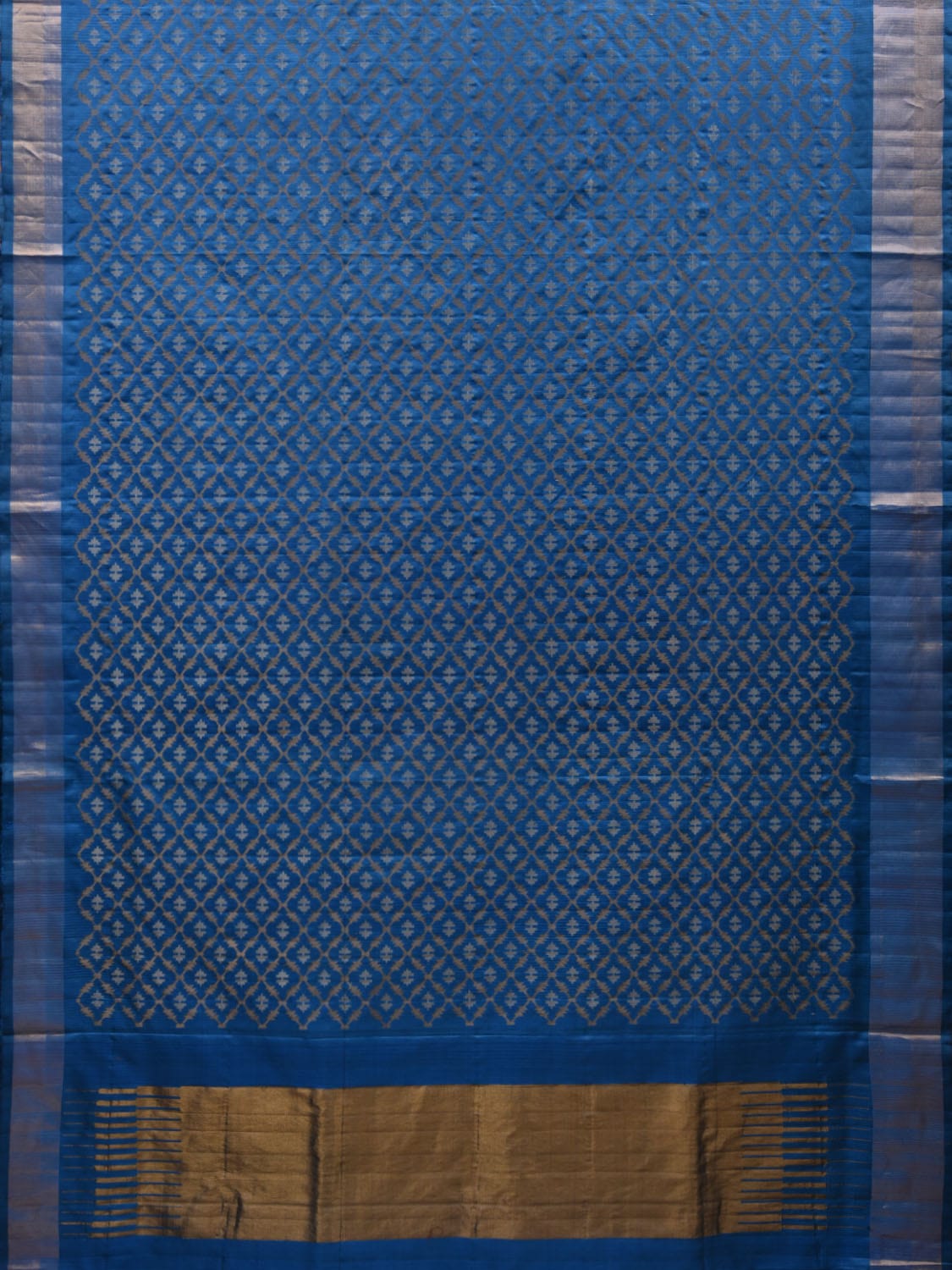 Blue Uppada Silk Handloom Saree with All Over Jamdani Design u1860