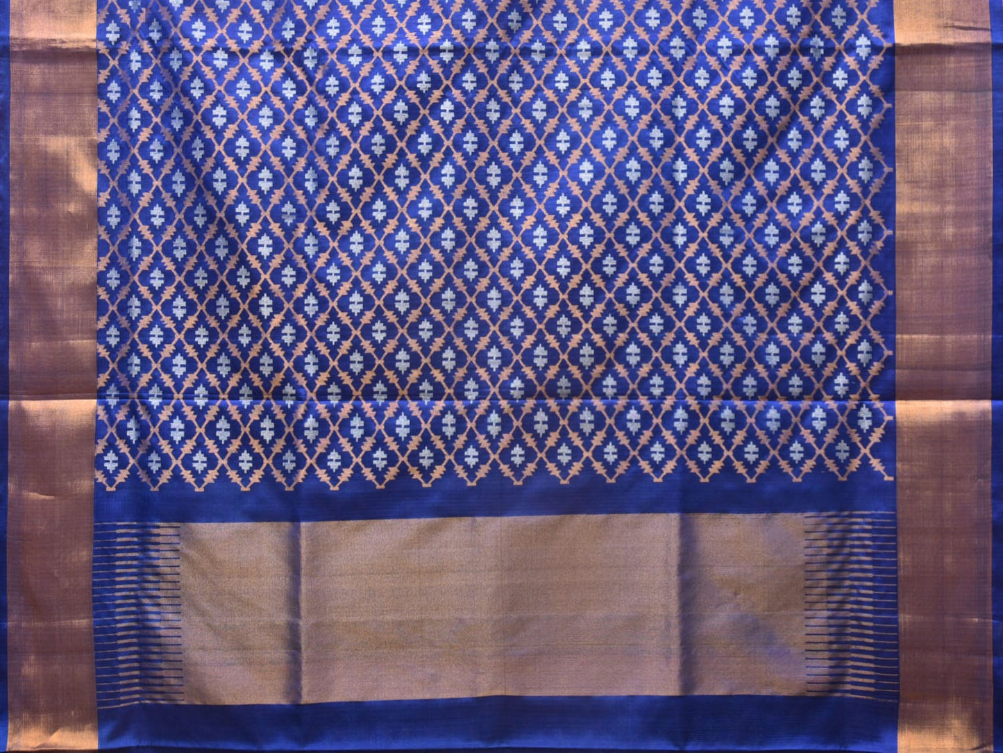 Blue Uppada Silk Handloom Saree with All Over Jamdani Design u2130