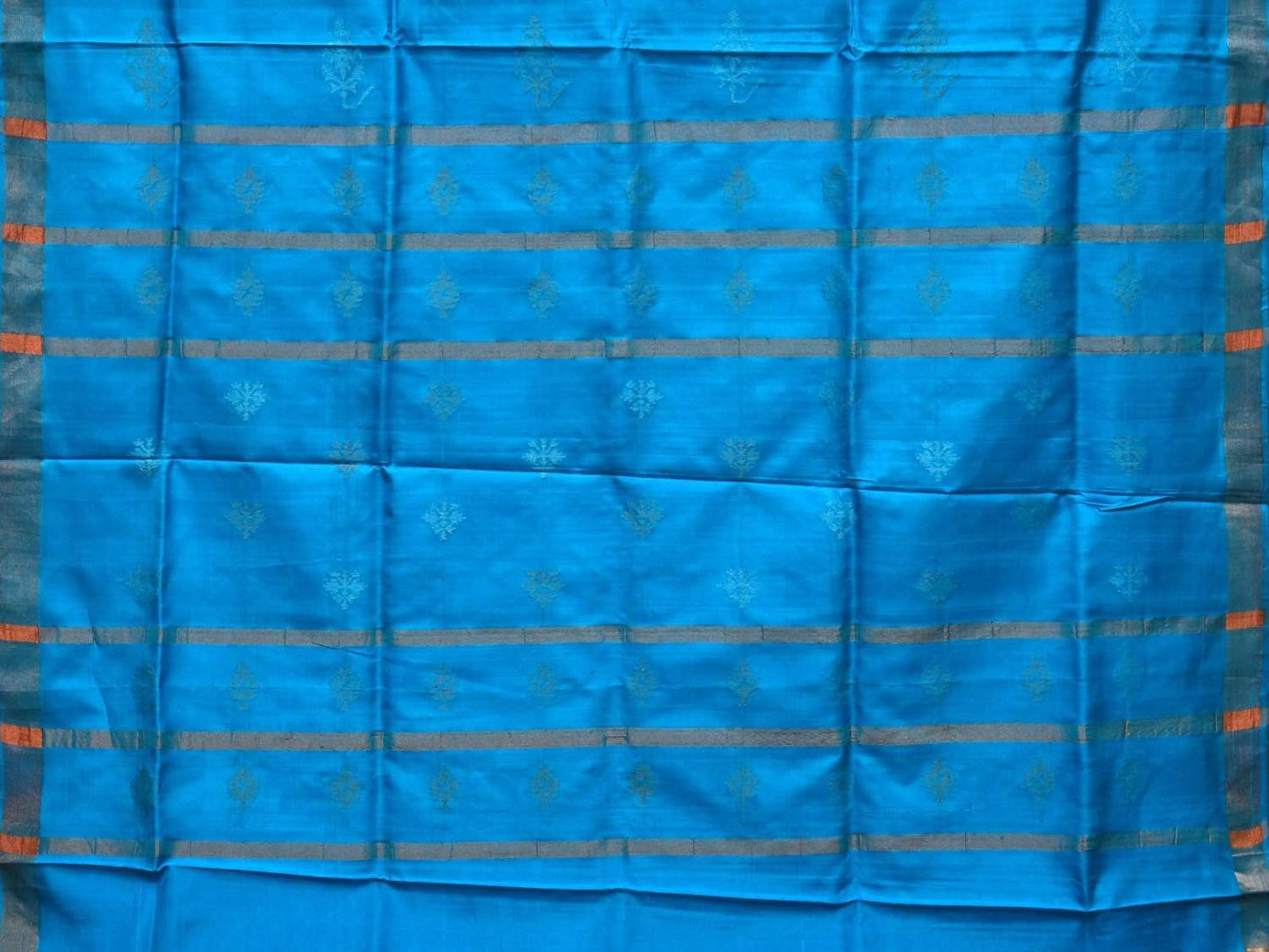 Blue Uppada Silk Handloom Saree with Assorted Buta Pallu Design u1739