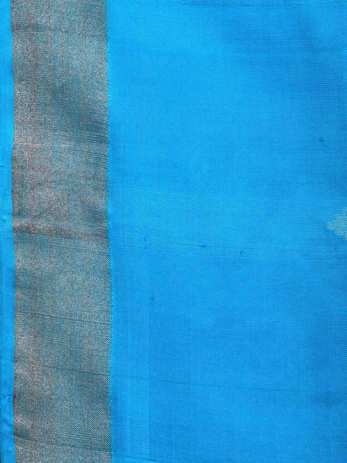 Blue Uppada Silk Handloom Saree with Assorted Buta Pallu Design u1739