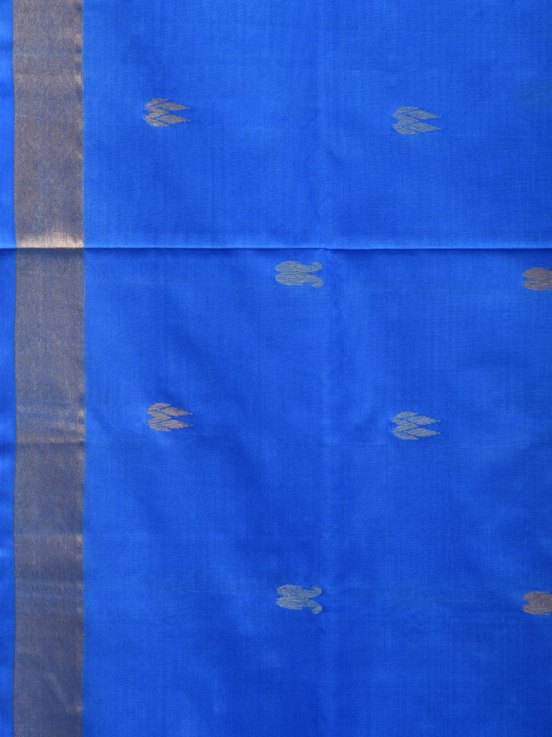 Blue Uppada Silk Handloom Saree with Birds and Floral Pallu Design u1916