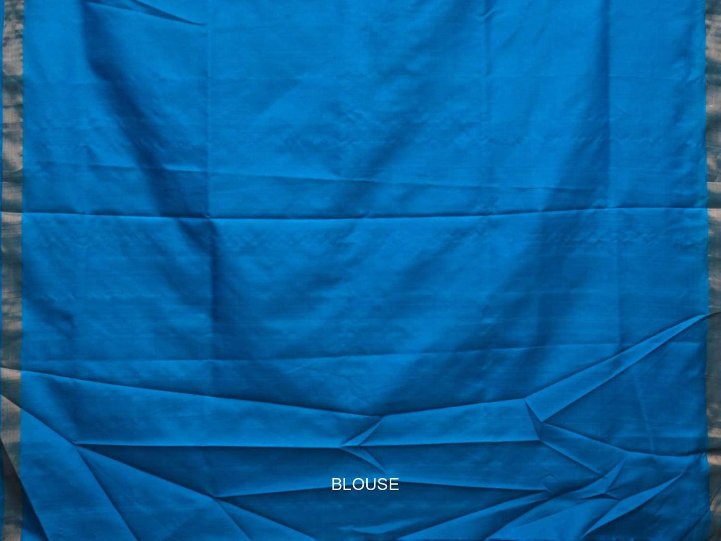 Blue Uppada Silk Handloom Saree with Jamdani Pallu Design u1741