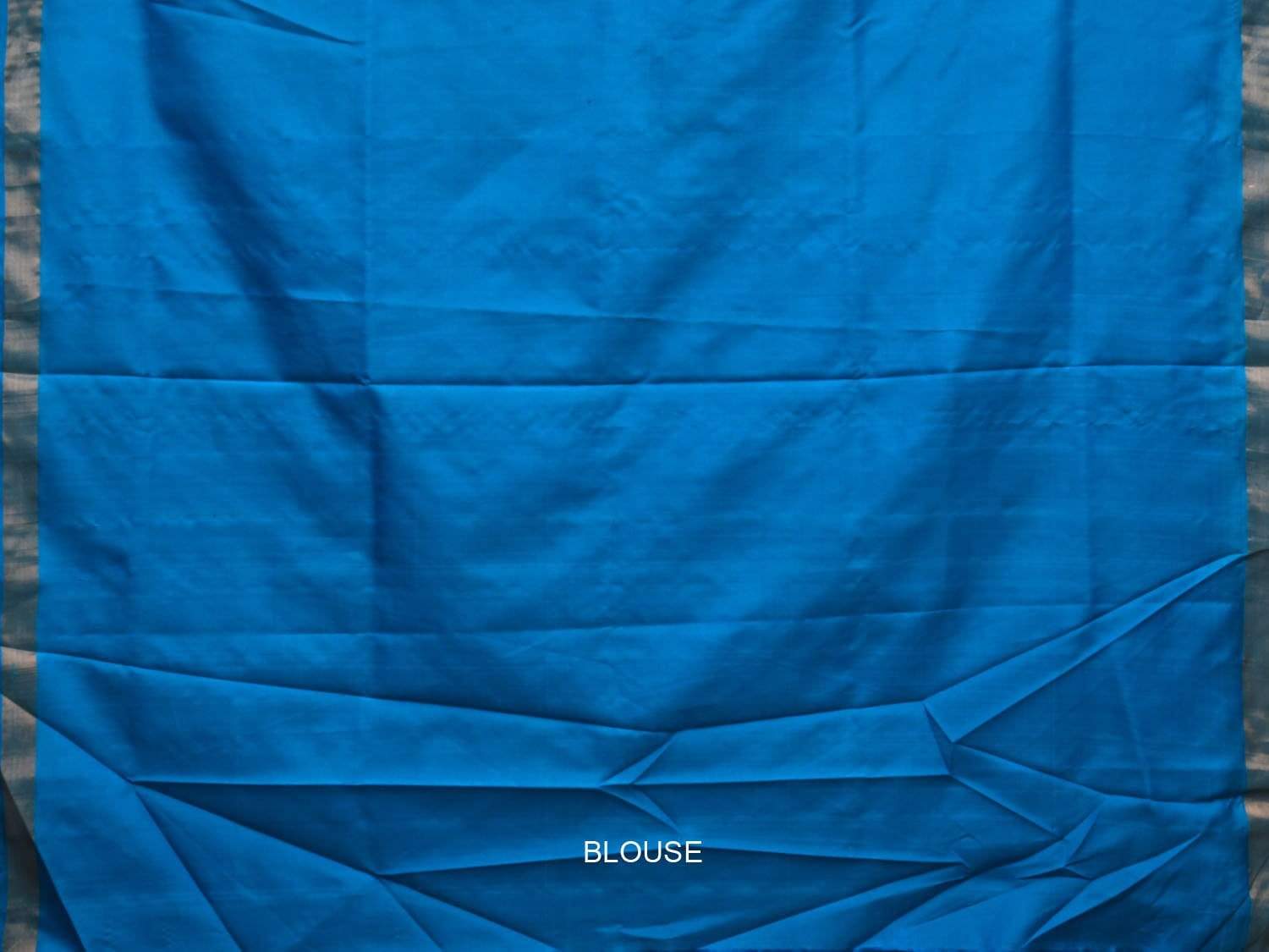 Blue Uppada Silk Handloom Saree with Jamdani Pallu Design u1741