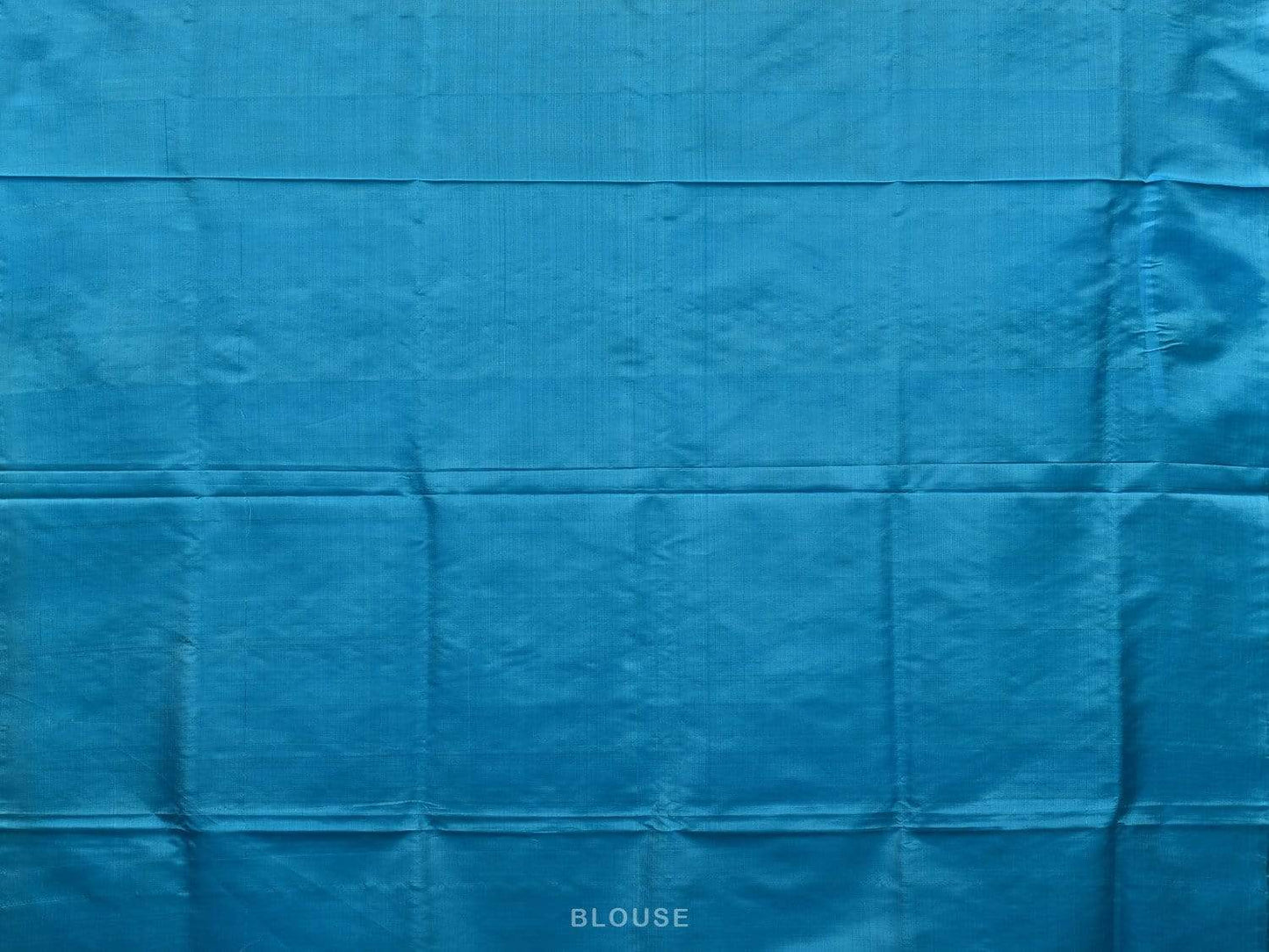 Blue Uppada Silk Handloom Saree with Jungla Border and Pallu Design u1772