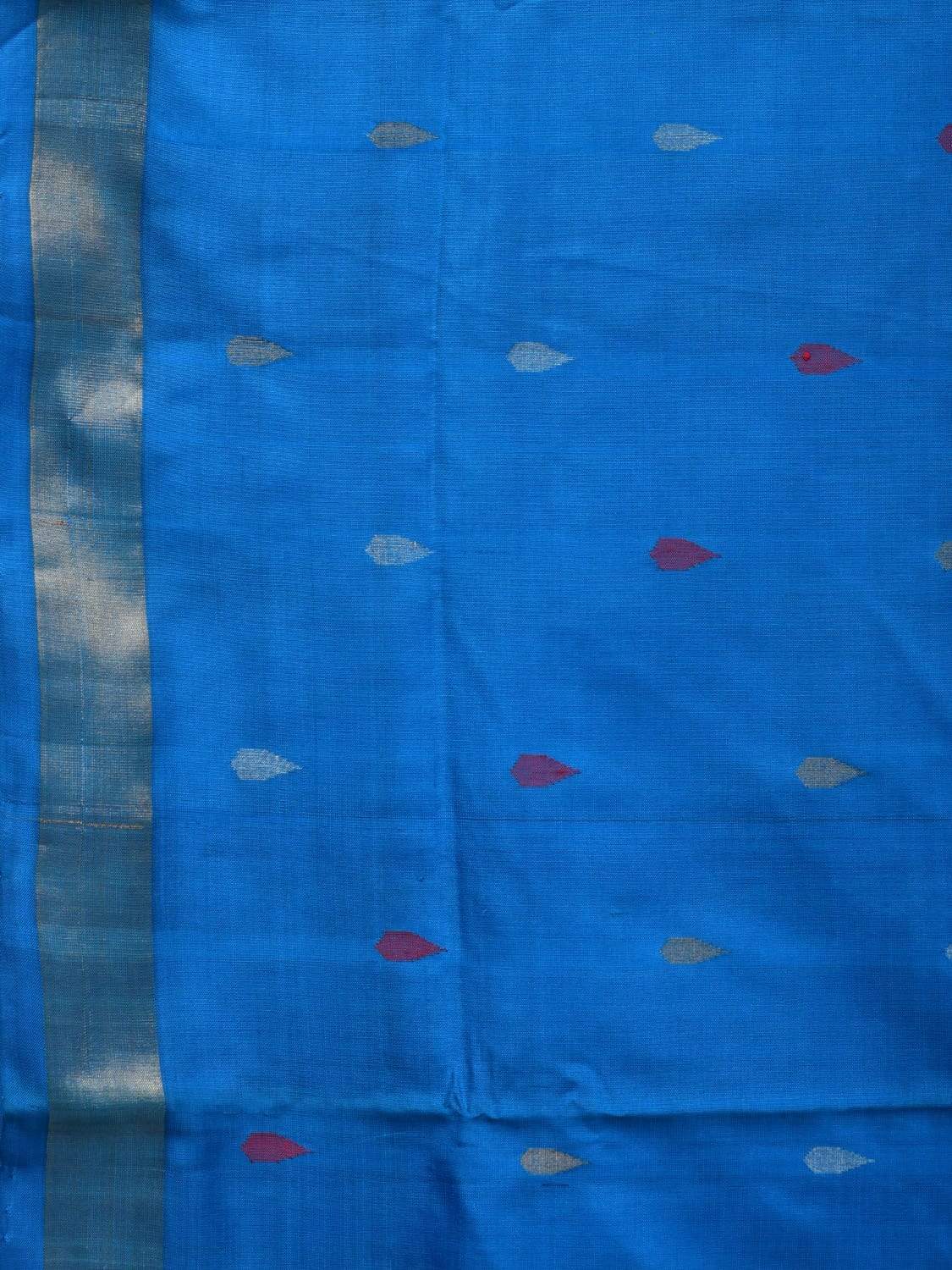 Blue Uppada Silk Handloom Saree with Pallu Design u1804