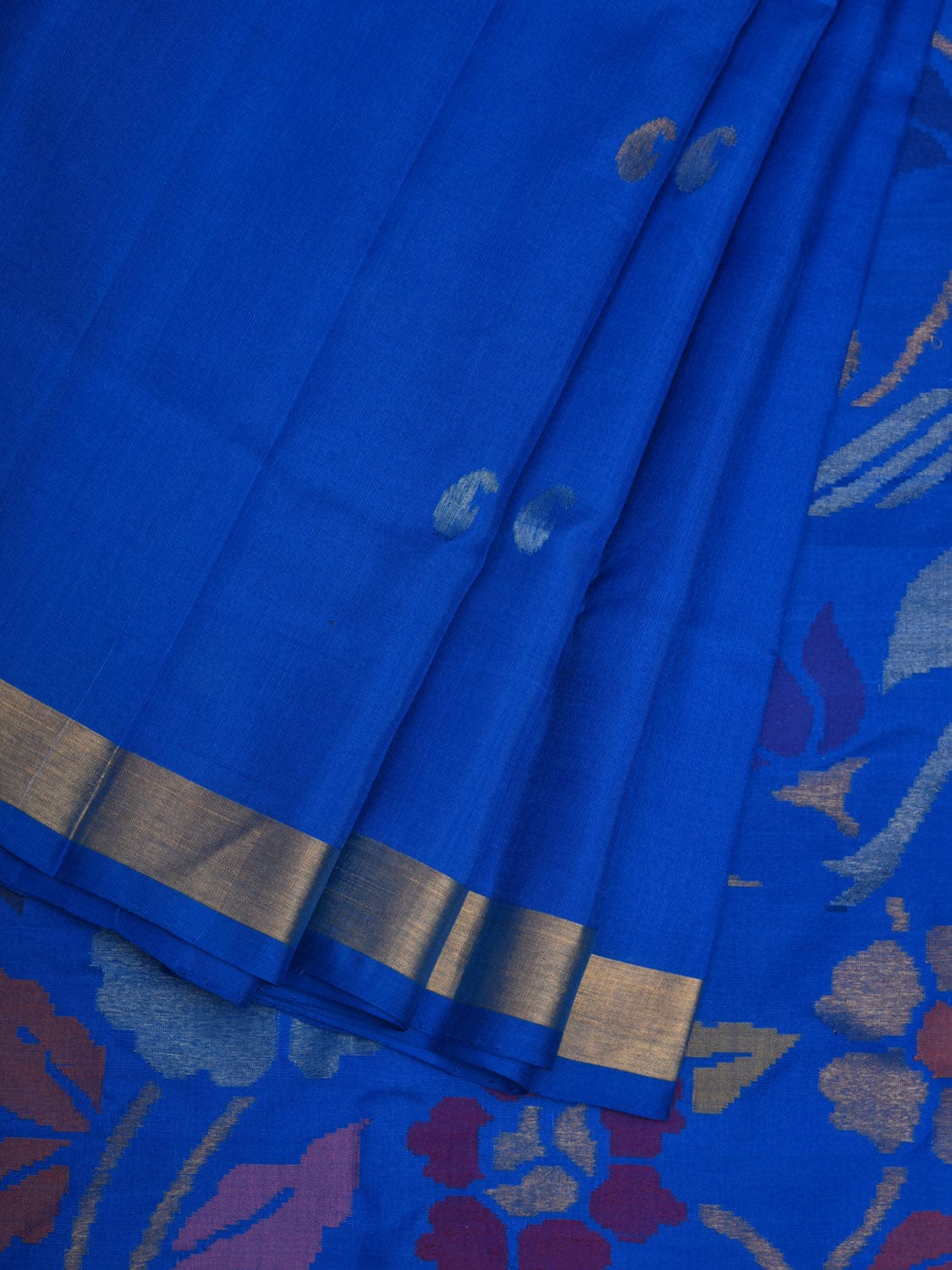 Blue Uppada Silk Handloom Saree with Rich Pallu Design u1939