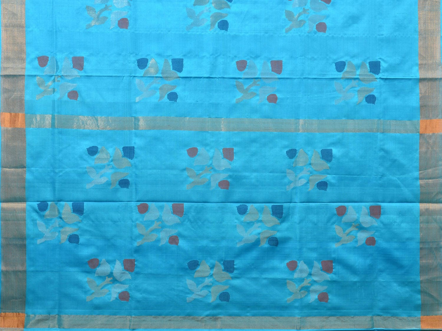 Blue Uppada Silk Handloom Saree with Vidi Buta Design u1972