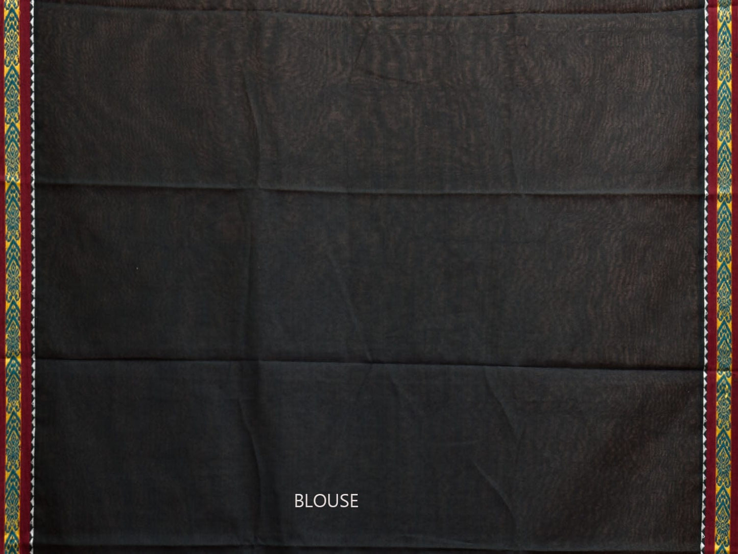 Bottle Green Narayanpet Cotton Plain Saree with Strips Pallu and Border Design np1128