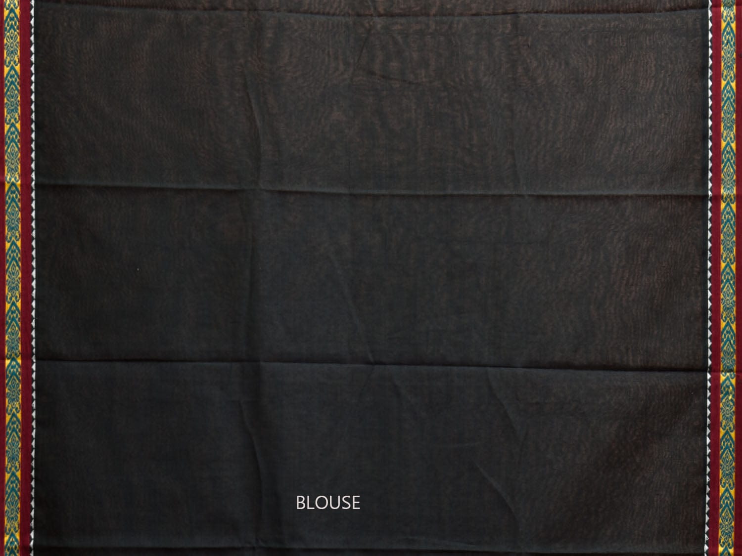 Bottle Green Narayanpet Cotton Plain Saree with Strips Pallu and Border Design np1128