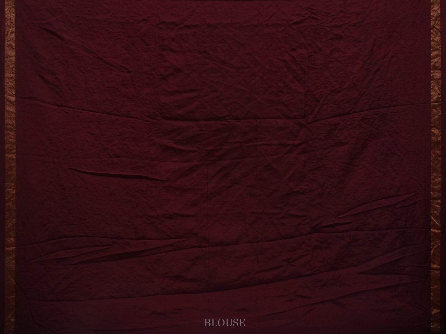 Brown Bandhani Kanchipuram Silk Handloom Saree with Middle Brocade Design bn0313