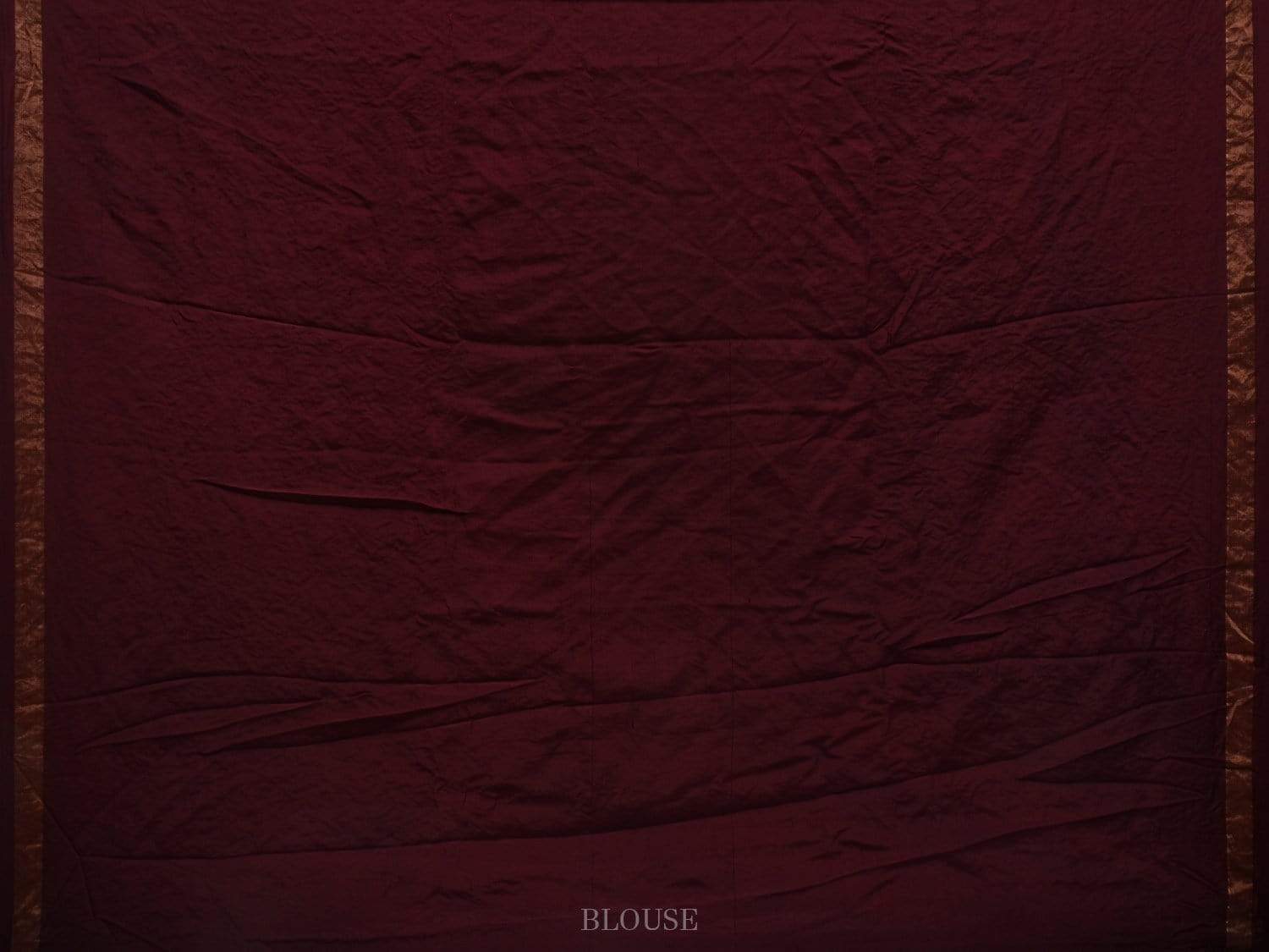 Brown Bandhani Kanchipuram Silk Handloom Saree with Middle Brocade Design bn0313