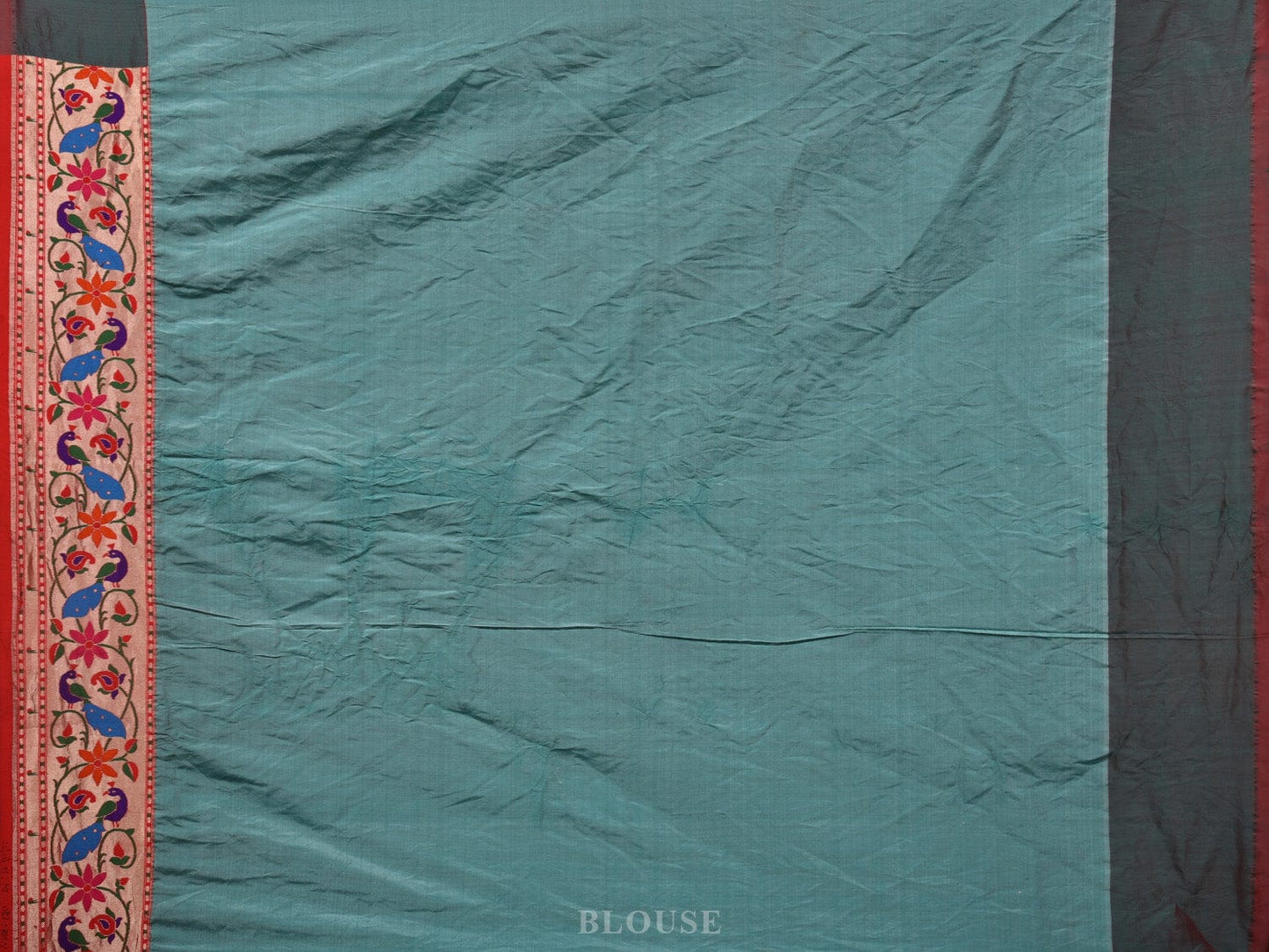 Brown Bandhani Paithani Silk Handloom Saree with Peacocks Border and Pallu Design bn0376