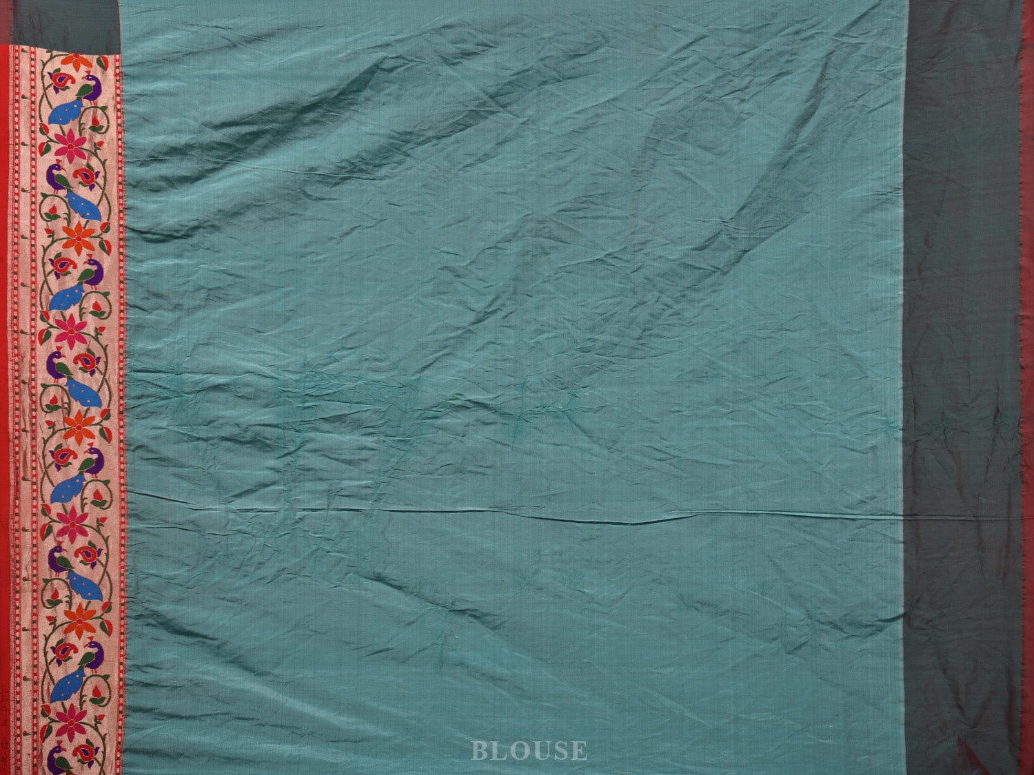 Brown Bandhani Paithani Silk Handloom Saree with Peacocks Border and Pallu Design bn0376