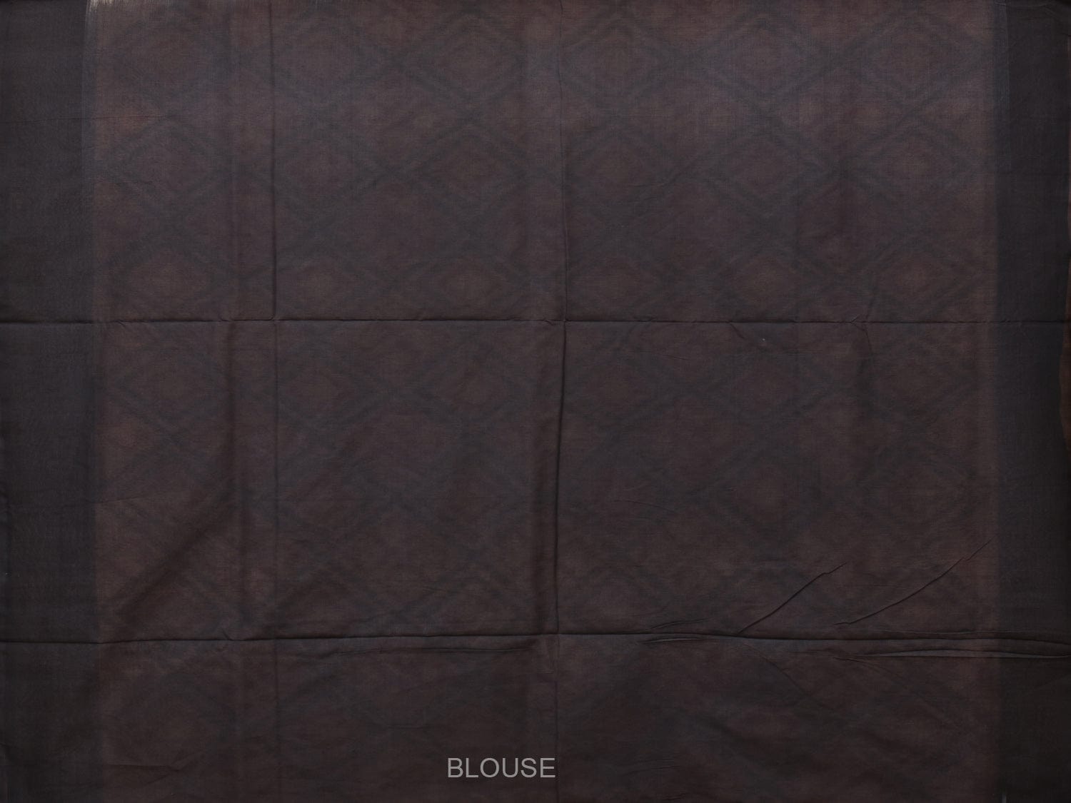 Cream and Black Pochampally Ikat Cotton Handloom Saree with All Over Grill and Peacock Pallu Design i0789