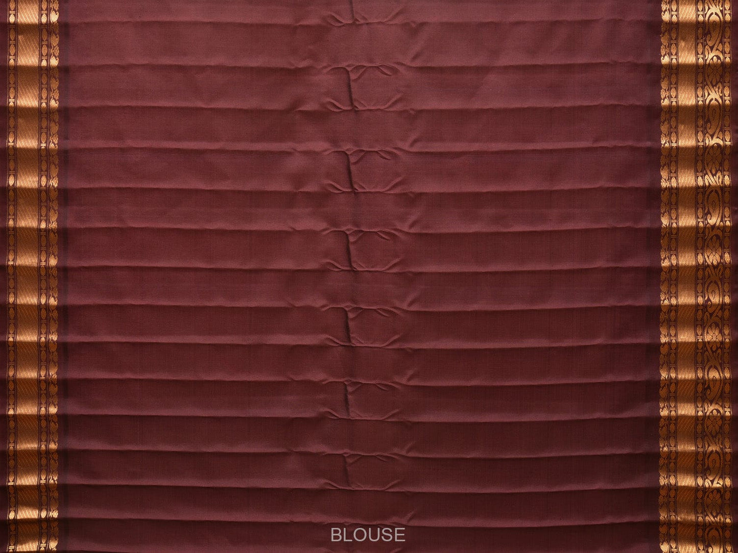 Cream and Brown Gadwal Silk Handloom Saree with Mango Pallu and Border Design g0339