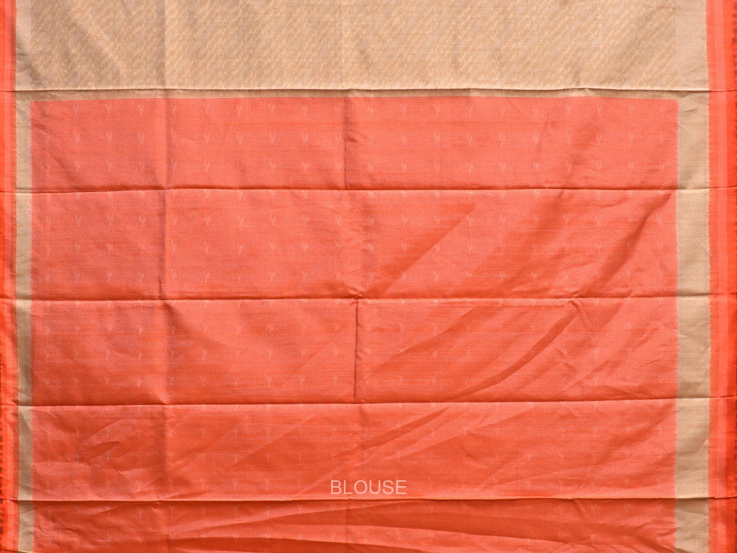 Cream and Grey Pochampally Ikat Silk Handloom Saree with Diagonal Design i0854