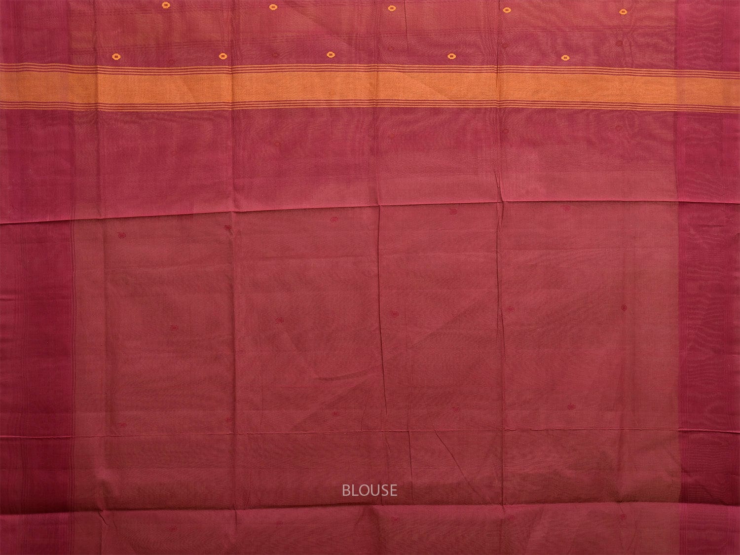 Cream and Maroon Venkatagiri Cotton Saree with Contrast Pallu Design v0133