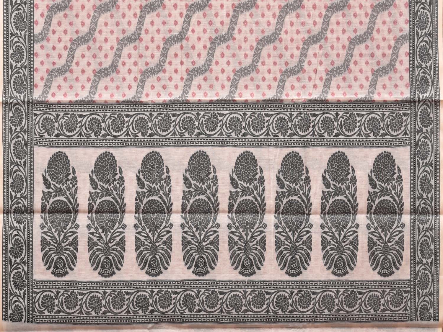 Cream Cut Work Sico Cotton Saree with All Over Diagonal and Border Design o0411